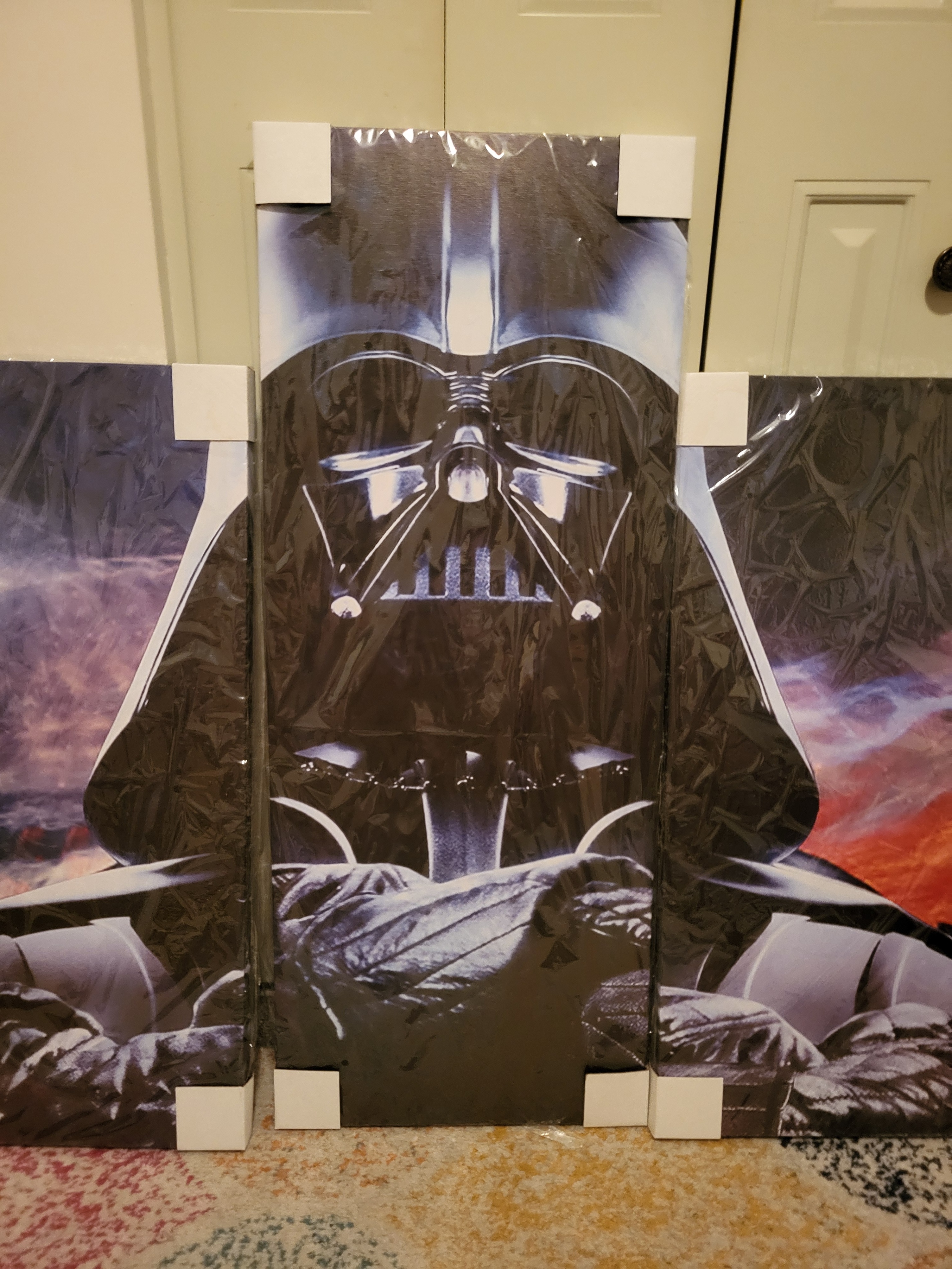 ⚫️🔴 NEW DARTH VADER – 5-PIECE FRAMED CANVAS WALL ART 🔴⚫️