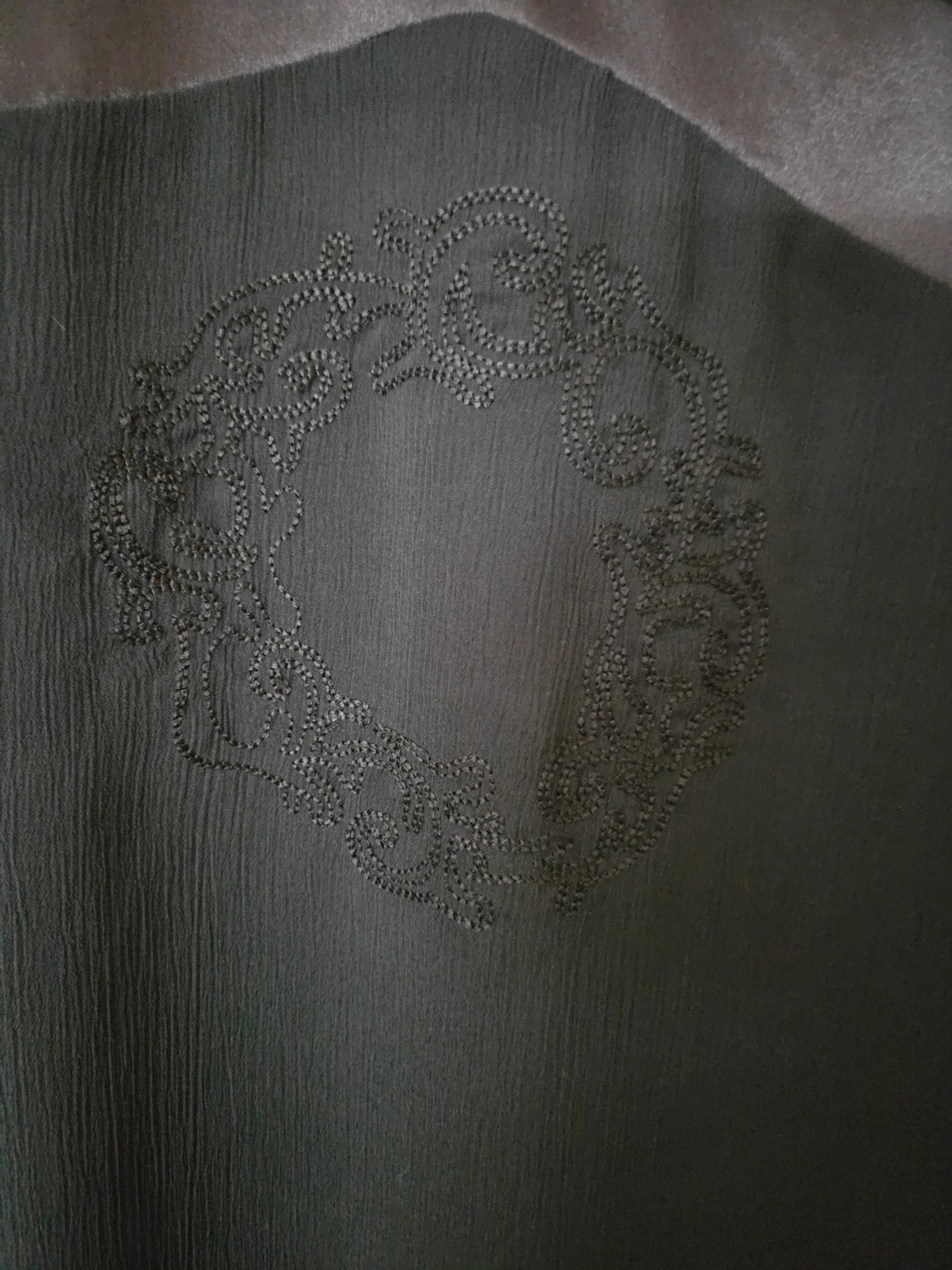 Black Sheer Lace-Trim Top – Size L (Fits More Like M) - photo 5