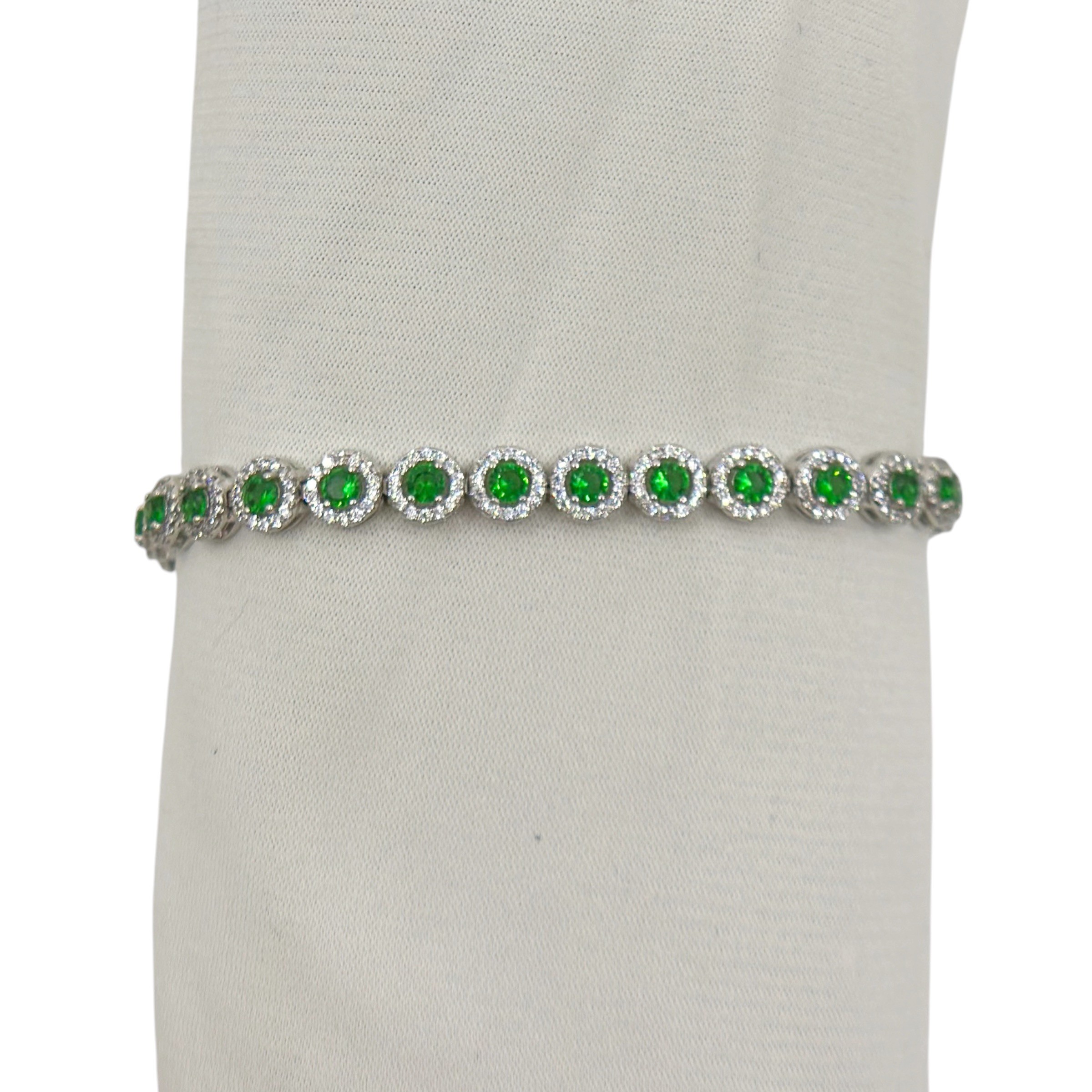 Silver Tone cubic zirconia tennis bracelet - photo 2