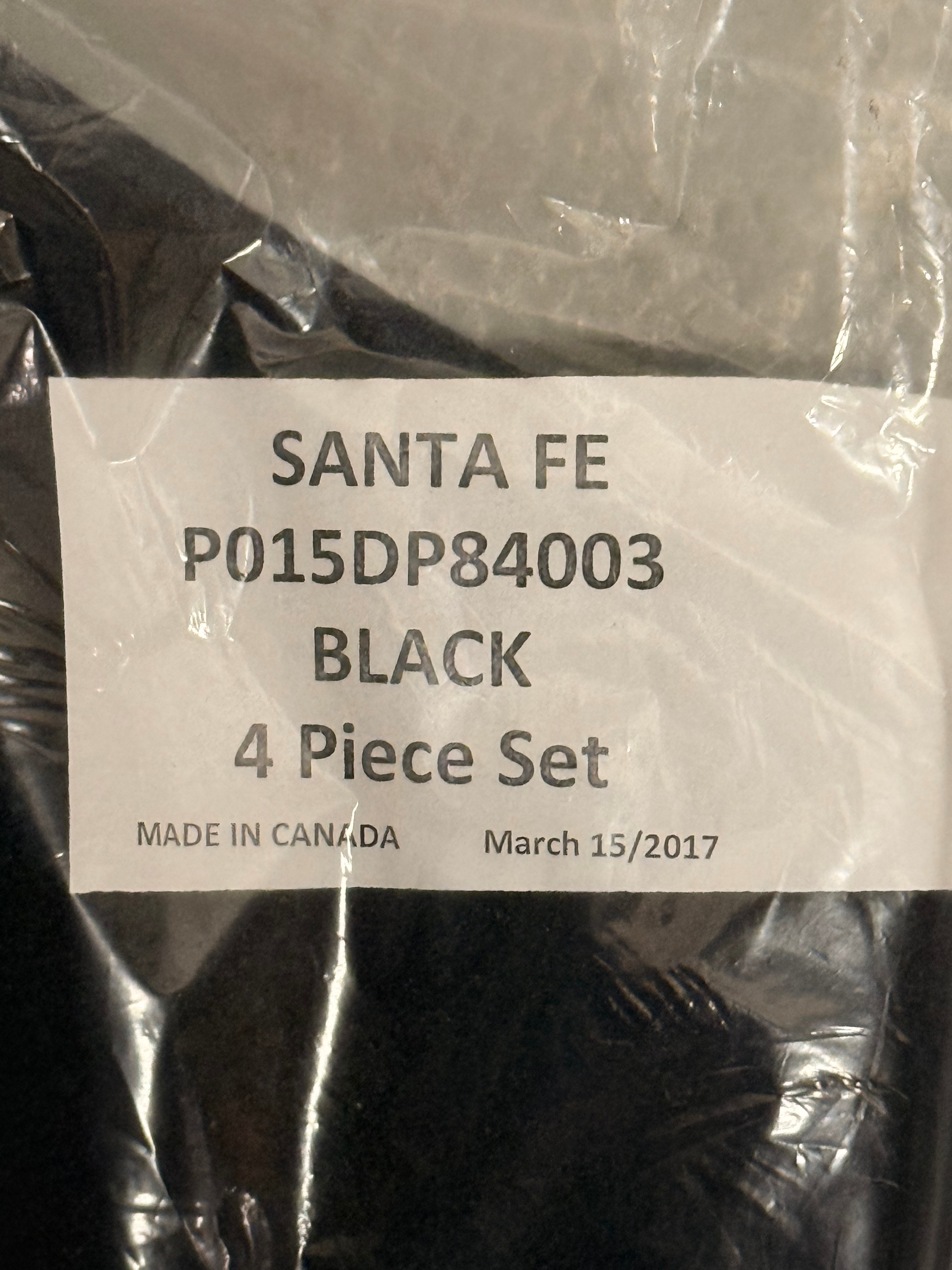 2018 Santa Fe OEM 4 Piece Floor Mat Set - Black - photo 2