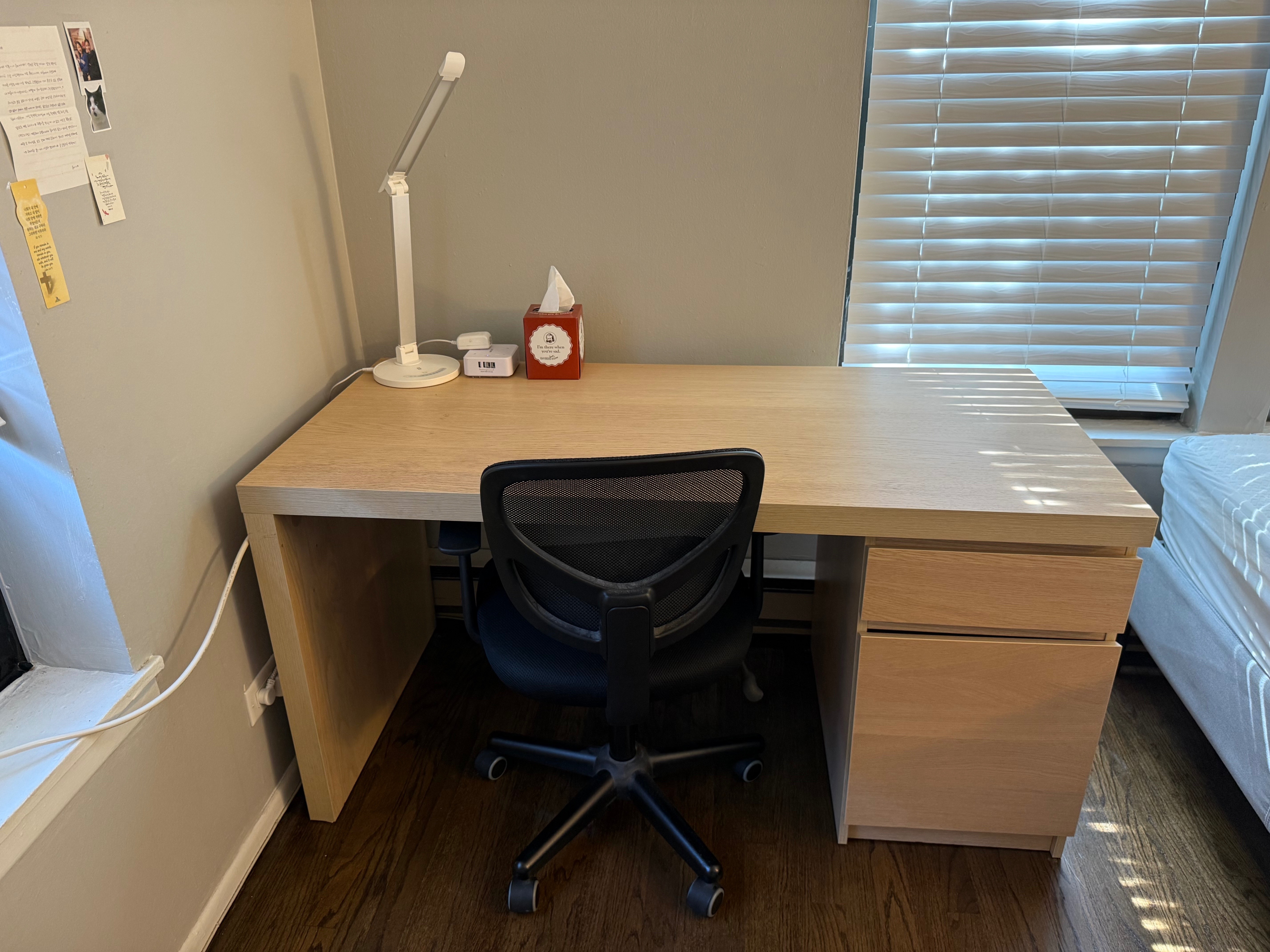 IKEA MALM Desk + Office Chair Set