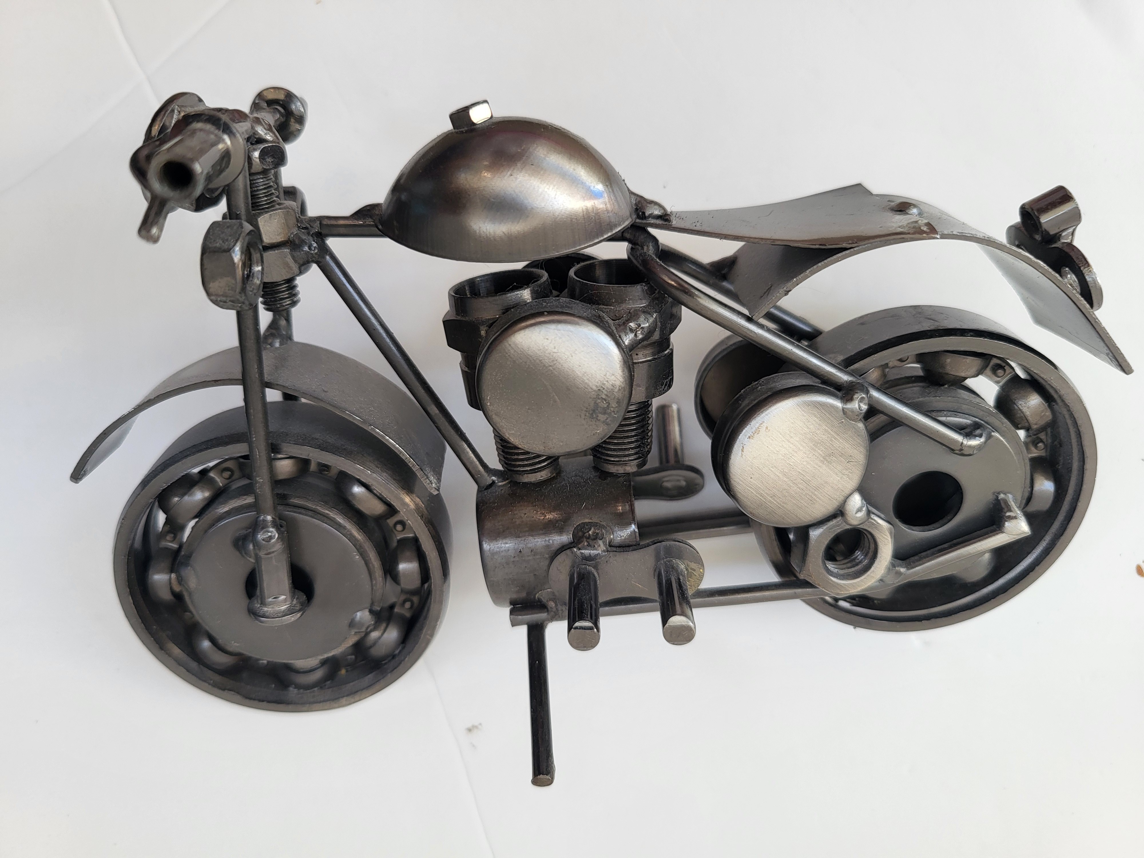Handmade Metal Motorcycle Sculpture - Nuts & Bolts Art - photo 5