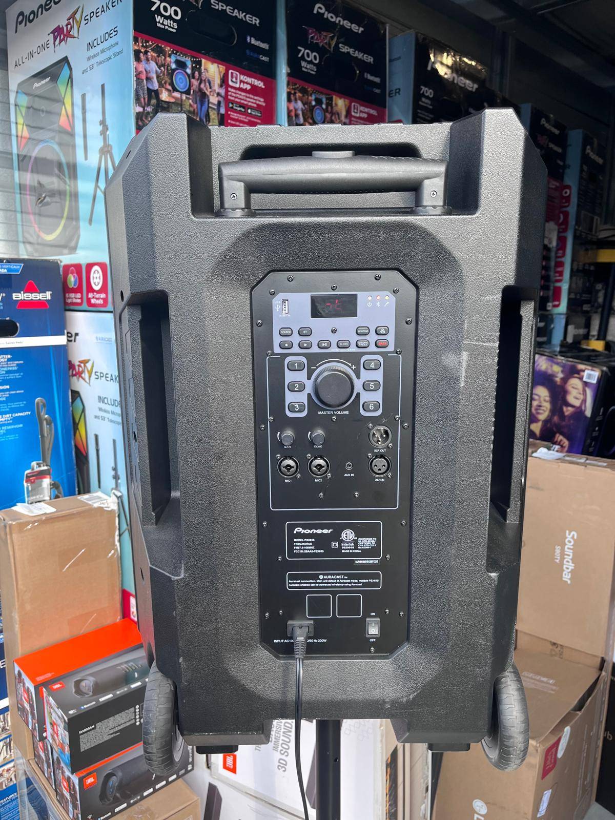 Pioneer PSX615 700W Karaoke Party Speaker + Mic, Tripod, Lights - photo 3