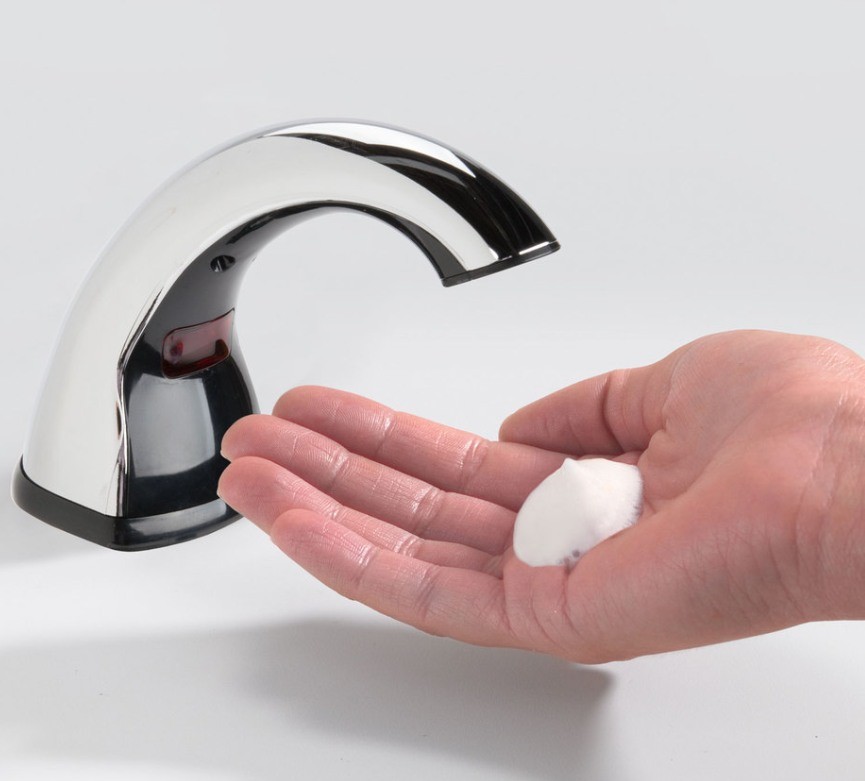 GOJO  8520-01   Chrome Counter Mount Touchless Soap Dispenser