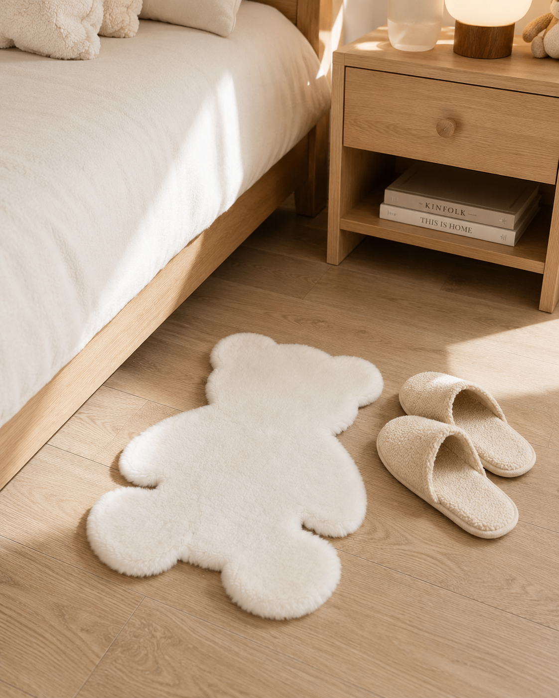 New Teddy Bear-Shaped Faux Sheepskin Rug - photo 2