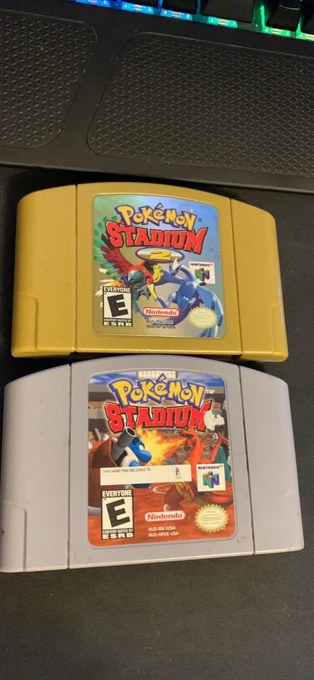 Nintendo 64 Pokémon Stadium & Stadium 2 Games