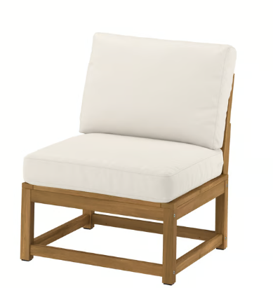 Set of 2 IKEA outdoor chairs (Näämmarö) color gray - photo 2