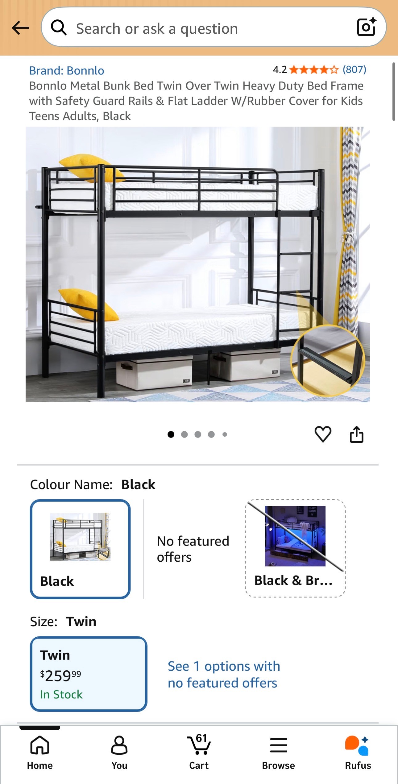 READ: Metal Bunk Bed Twin Over Twin Heavy Duty Bed Frame