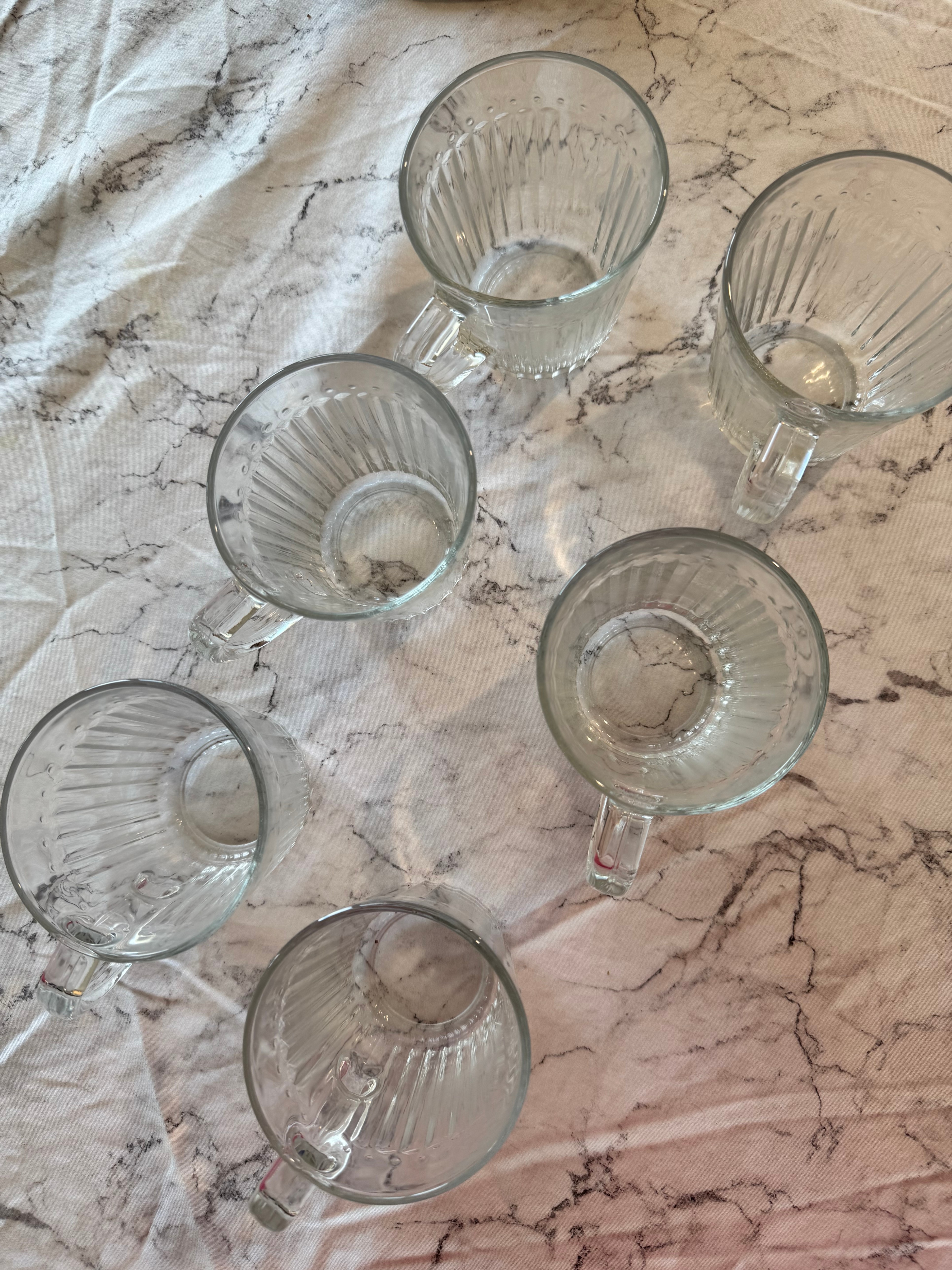 Set of 6 Clear Glass Mugs - photo 2