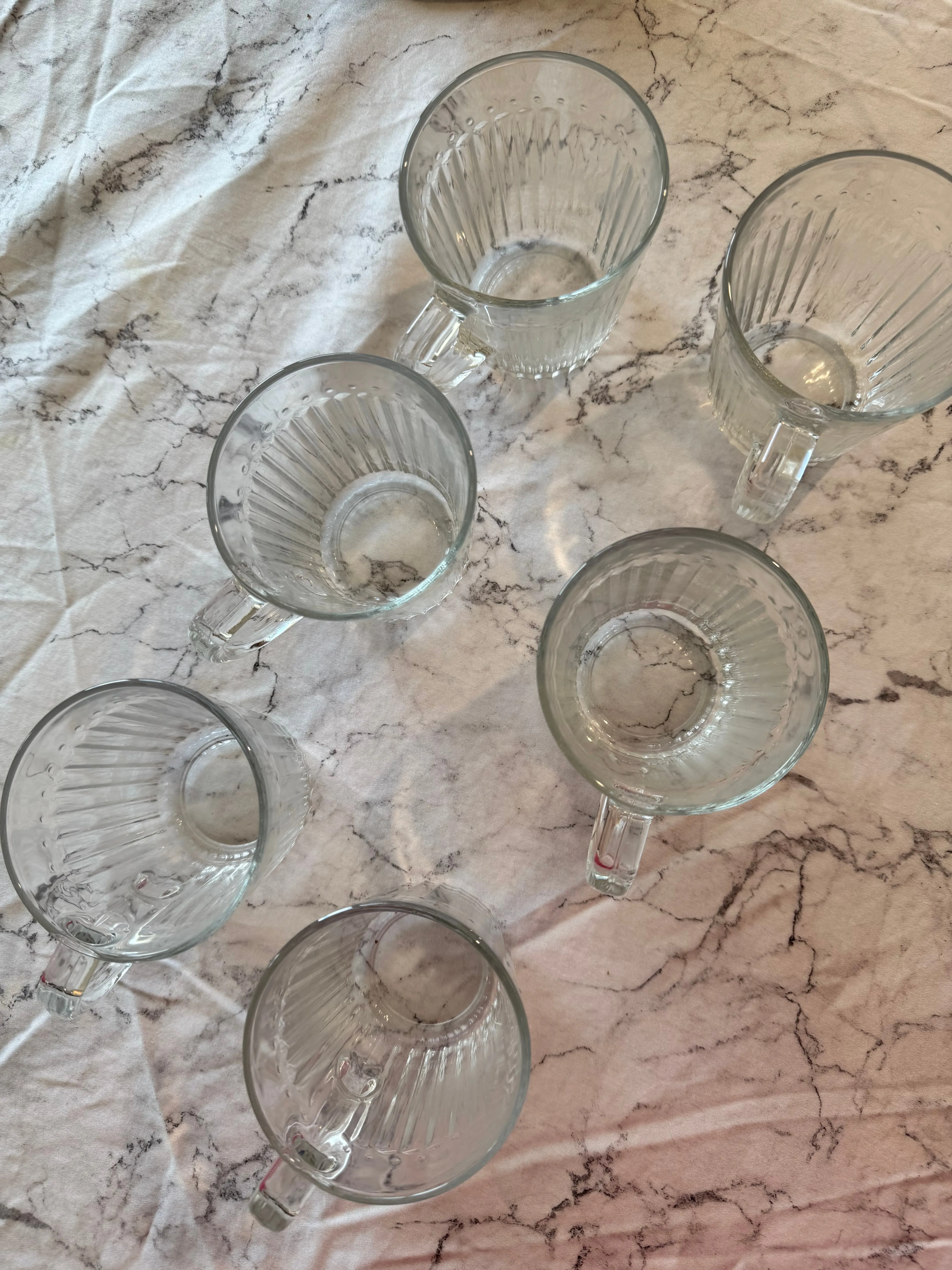 Set of 6 Clear Glass Mugs - photo 2