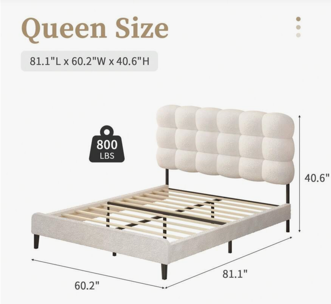 Bed Frame and Mattress togerher - photo 3