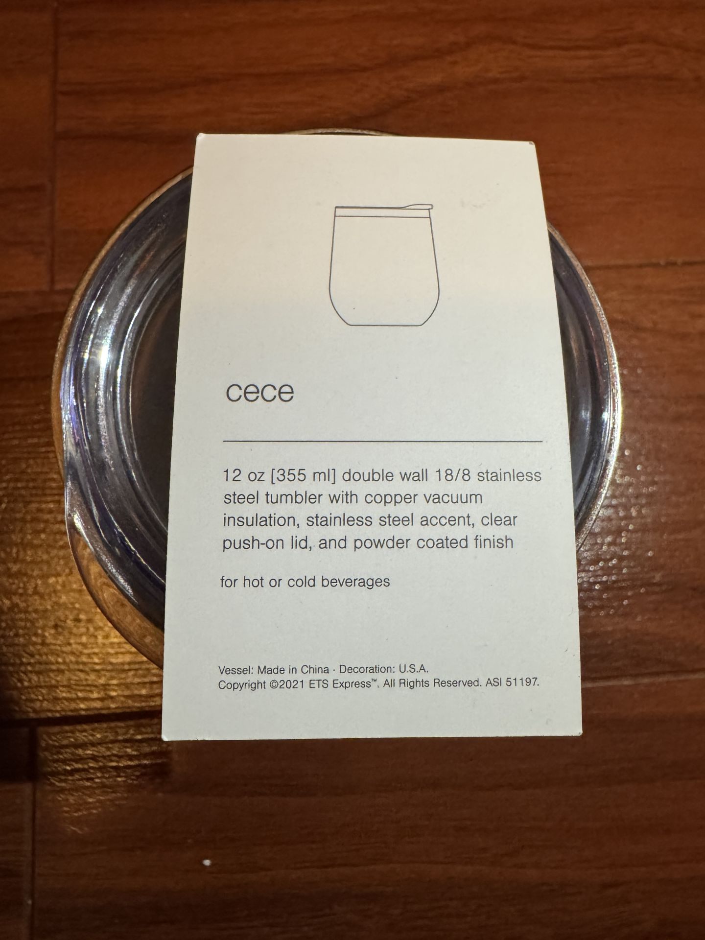 High quality "cece" Tumbler 12 oz - photo 3