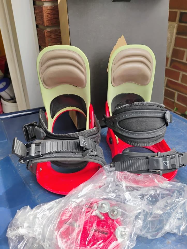 Snowboard Bindings Red Size Large - photo 5