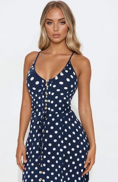 FashionNova Daphne Polka Dot Midi Dress - photo 5