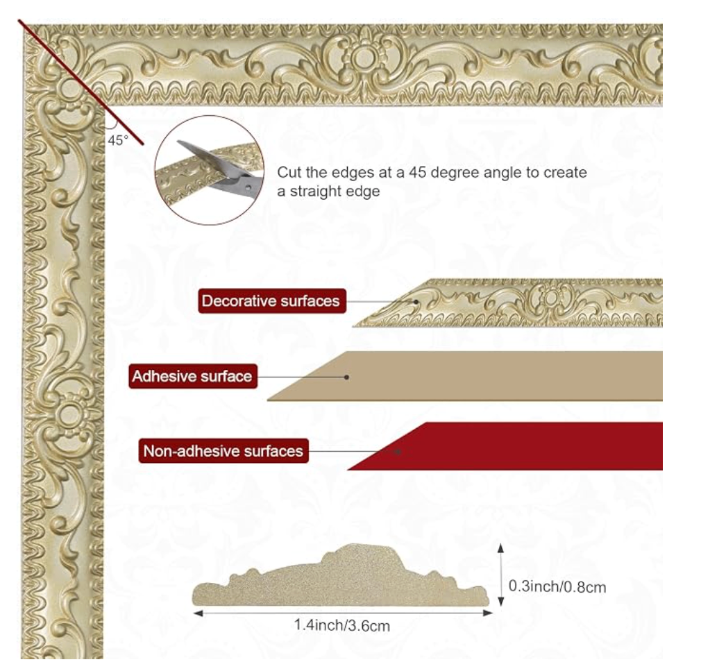 Self-Adhesive Decorative Trim Molding Tape - photo 3