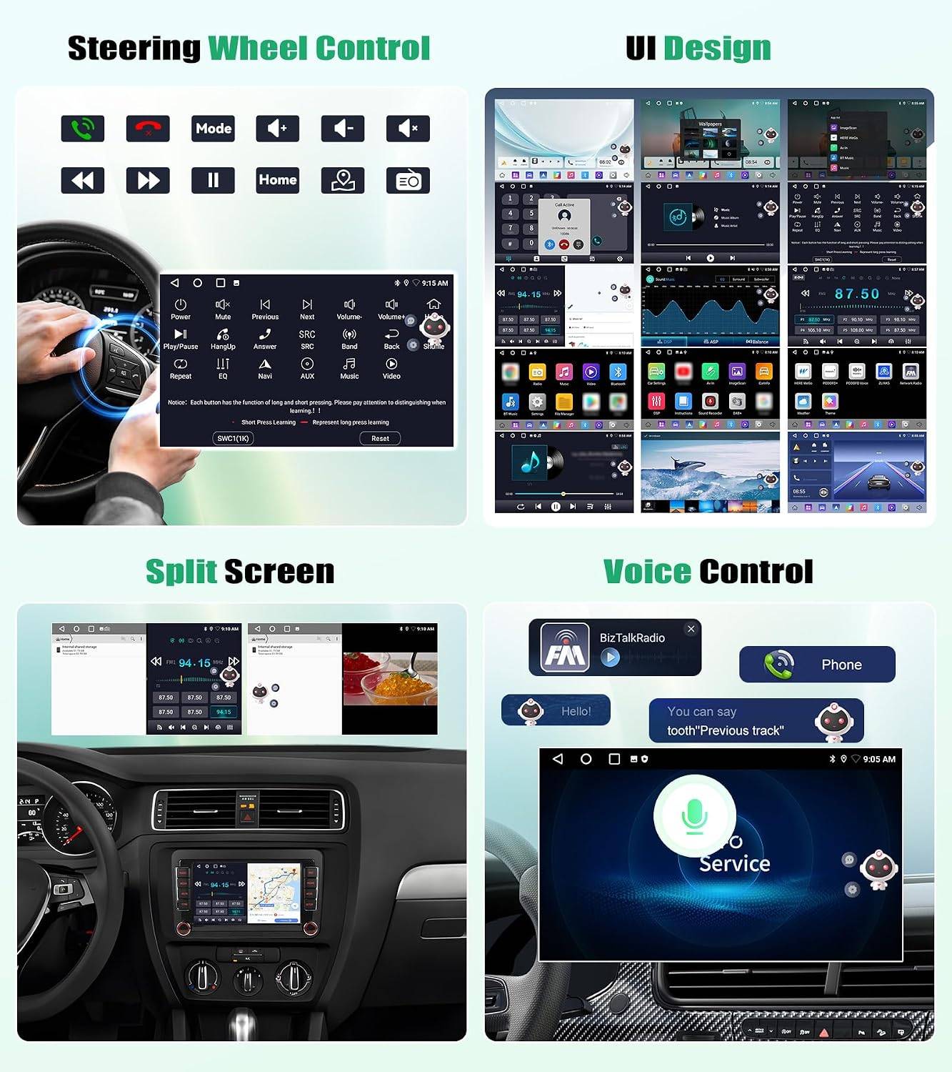 EOS Android 15 Car Radio 7 Inch with Wireless Carplay - photo 5
