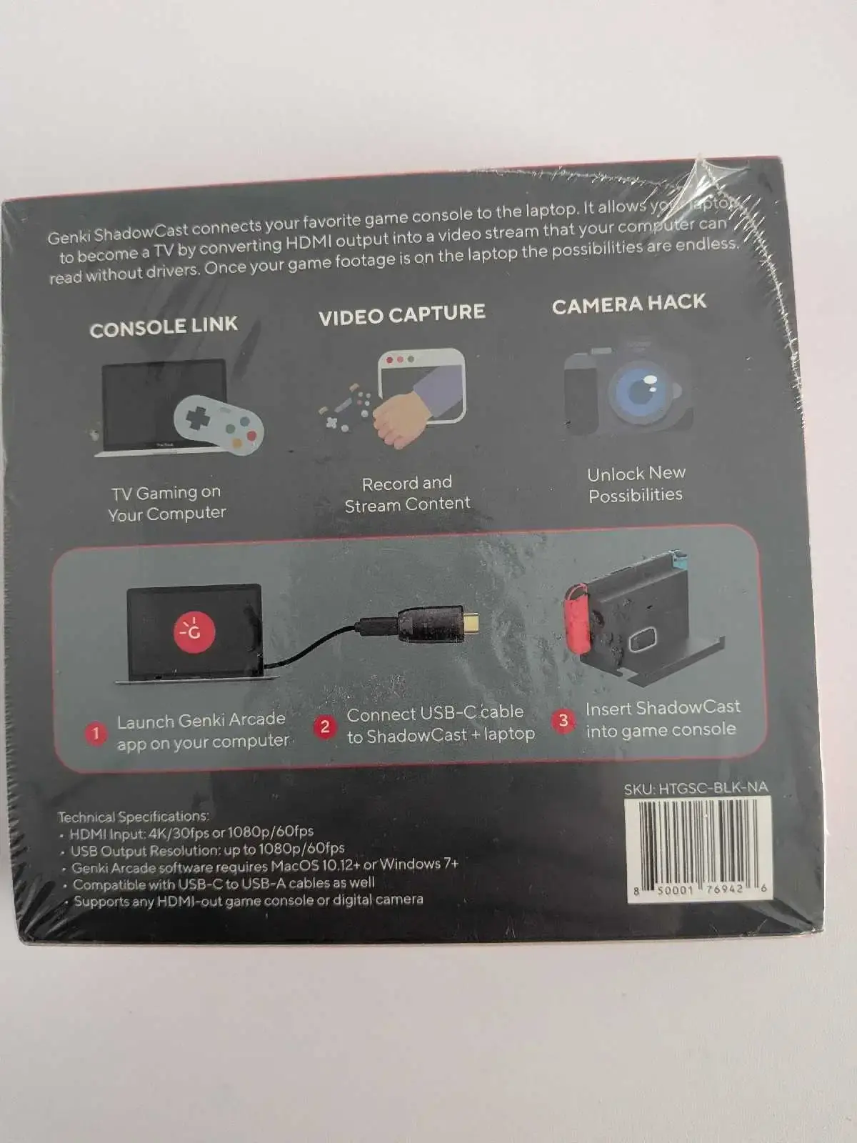 GENKI ShadowCast Console Laptop Link Capture Card - photo 5