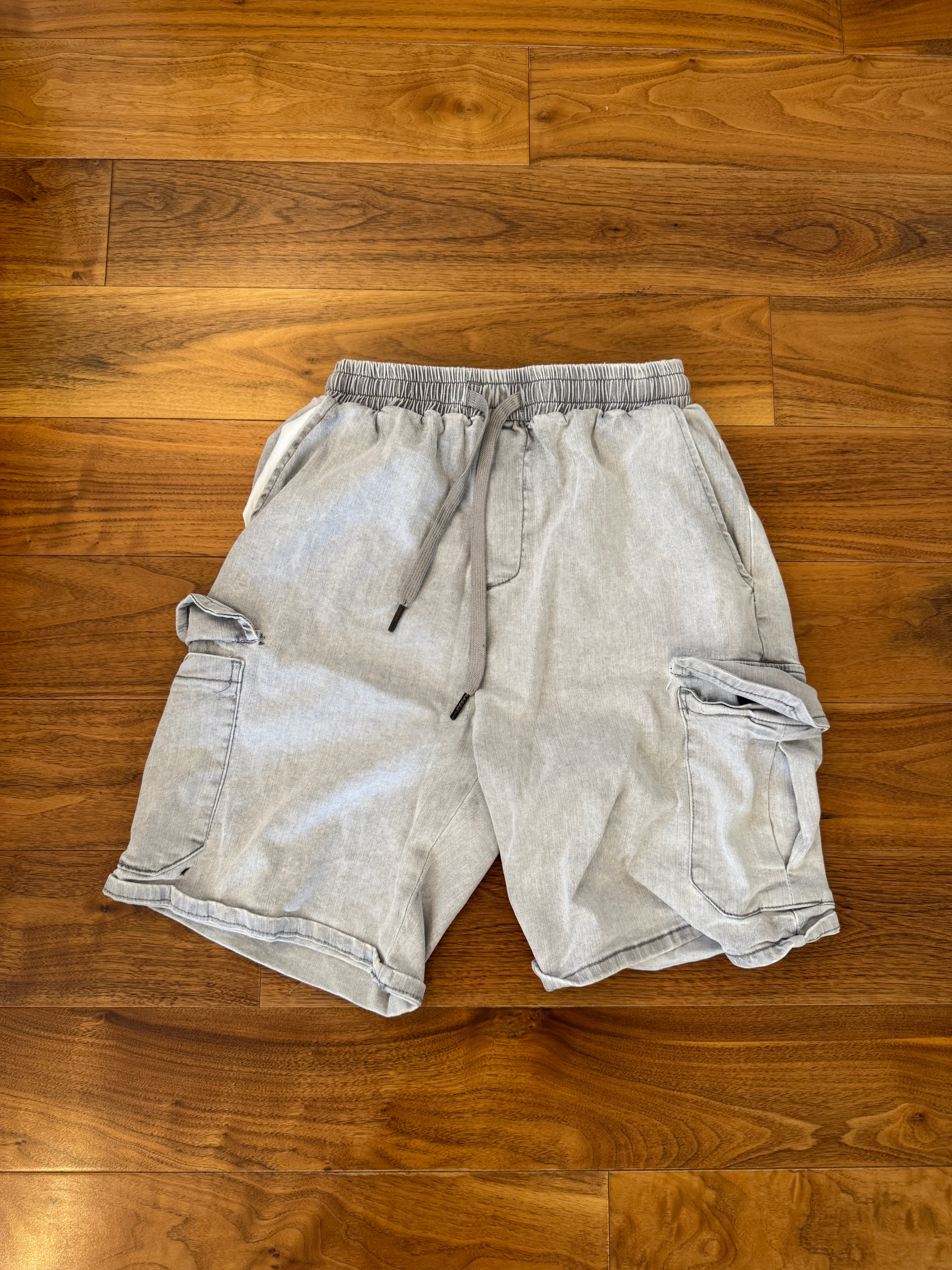 Light Blue Cargo Shorts