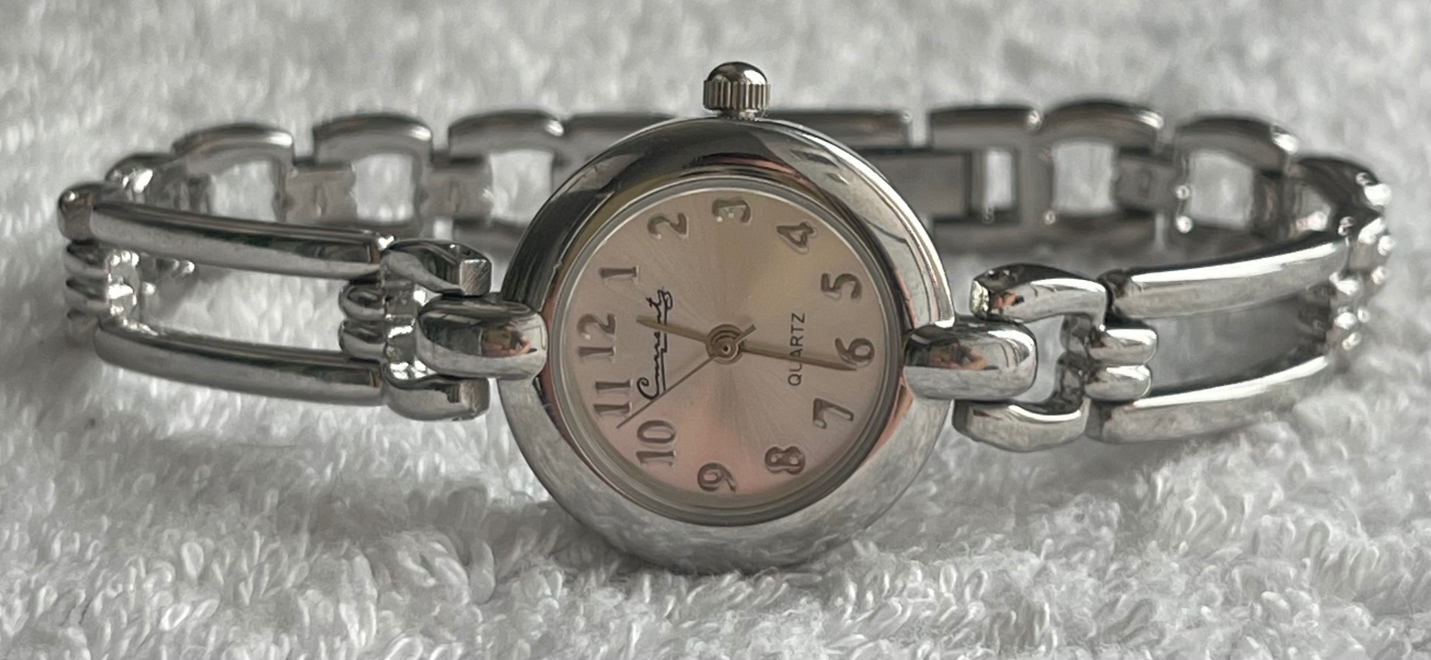 Vintage Currents Silver Open Link Bracelet Watch (Needs Battery) - photo 3