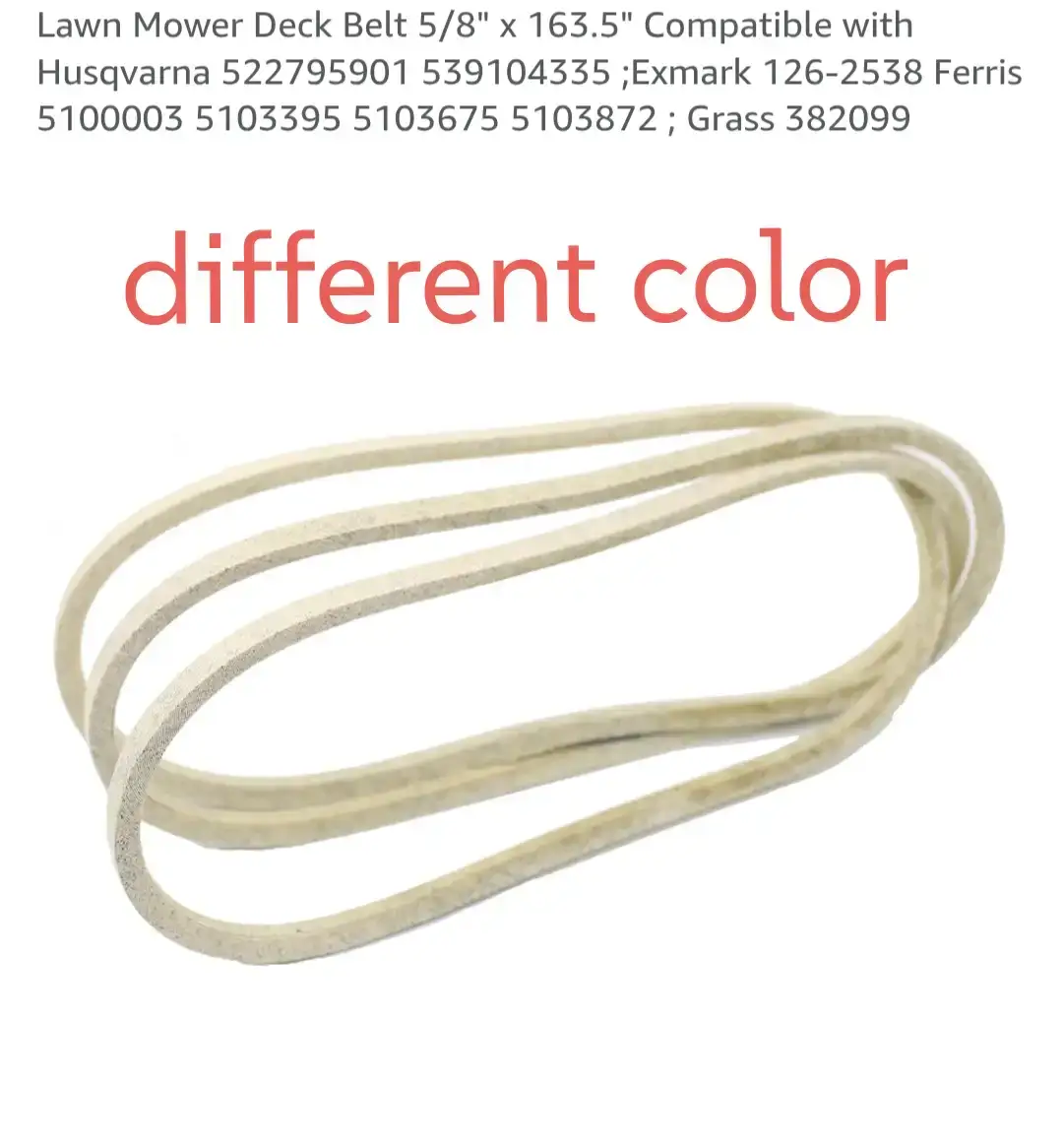 Replacement Kevlar Lawn Mower Belt 5/8" x 163.5"