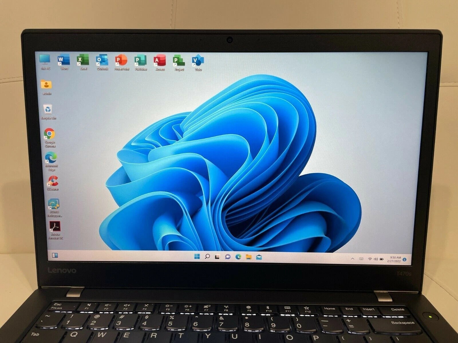 Lenovo T470 Laptop – 8GB RAM/256GB SSD Windows 11 Pro + Office - photo 2