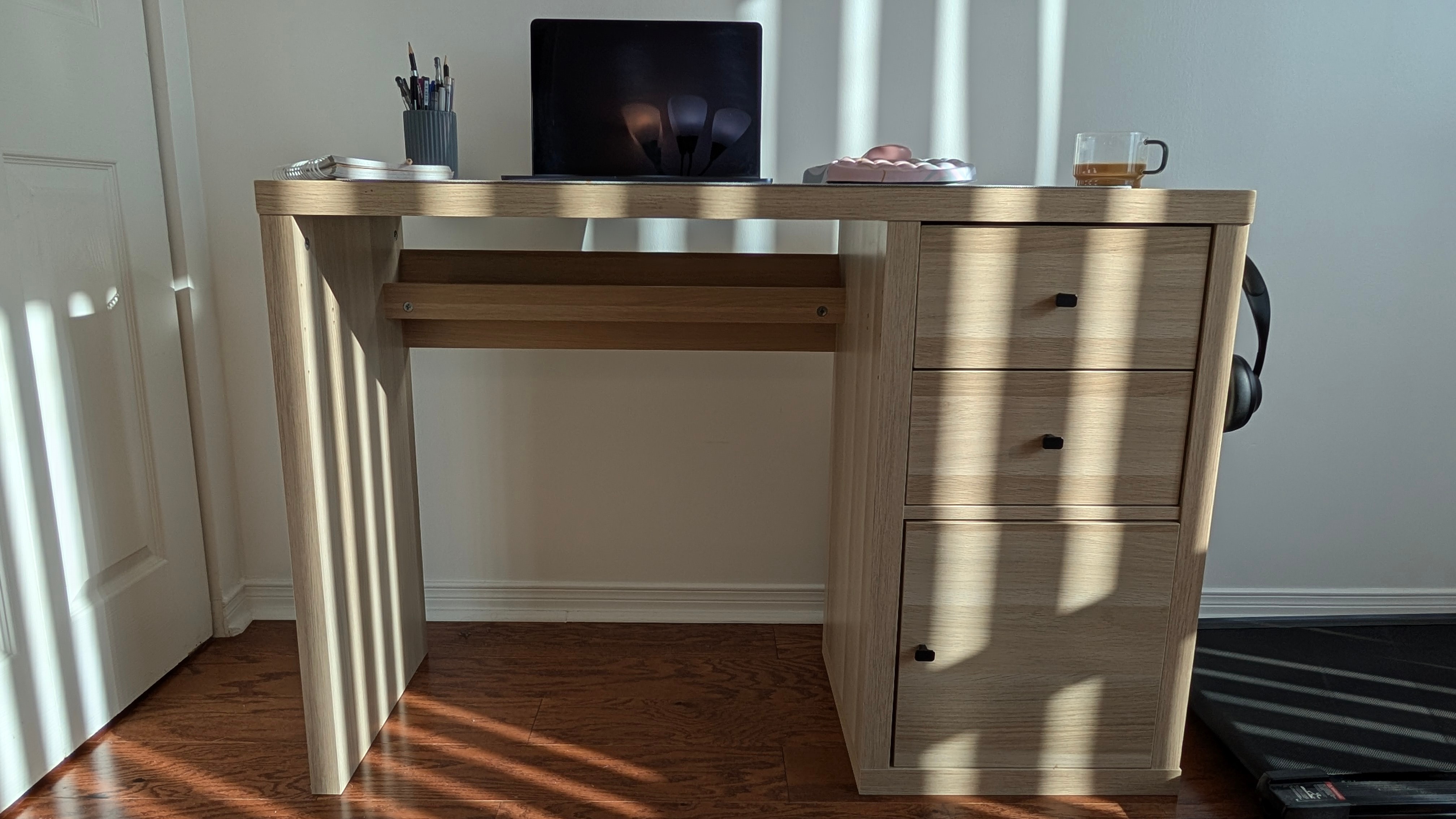 Desk with Storage & Accessories – Oak Effect - photo 4