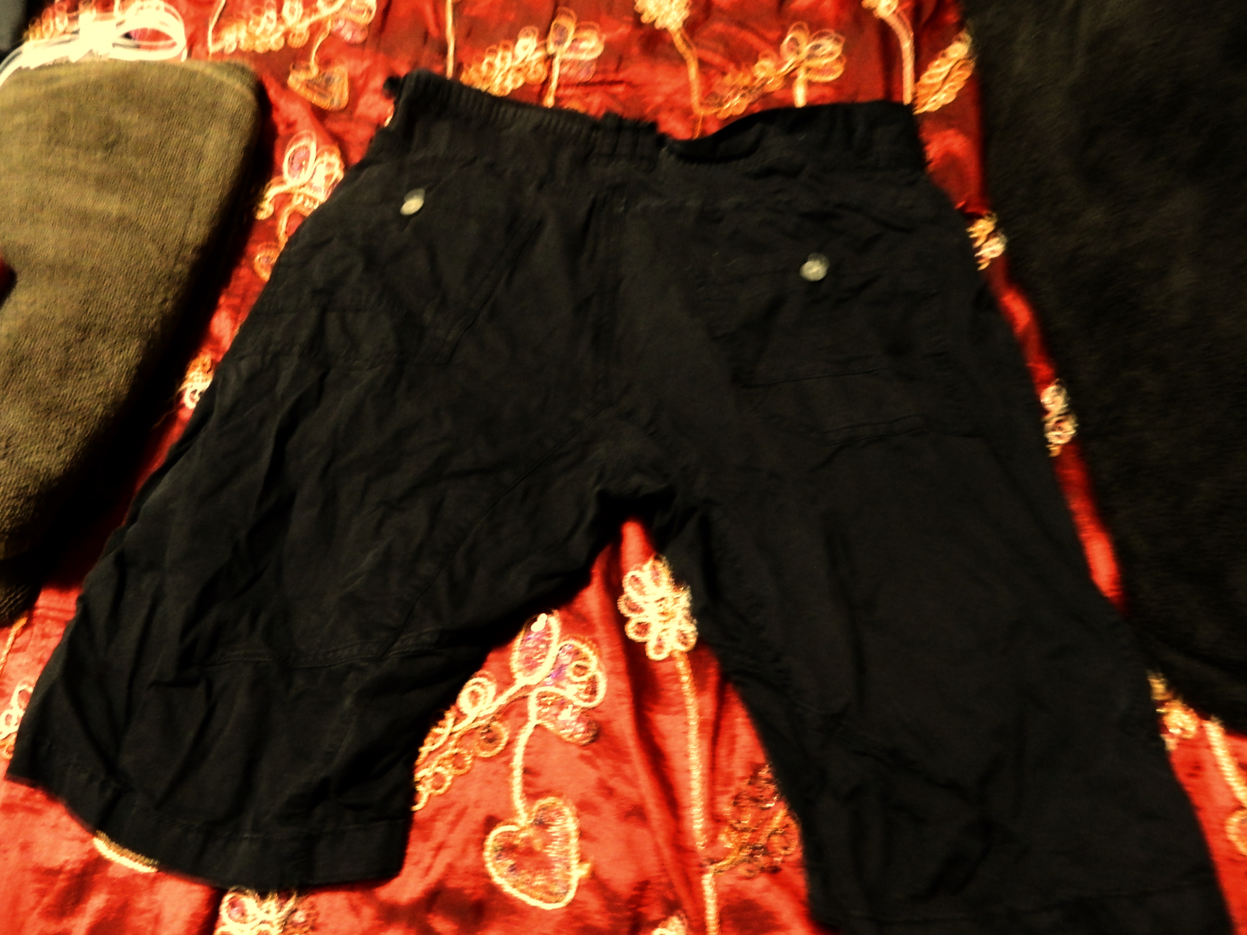 Cotone black cargo shorts Size (34) - photo 4