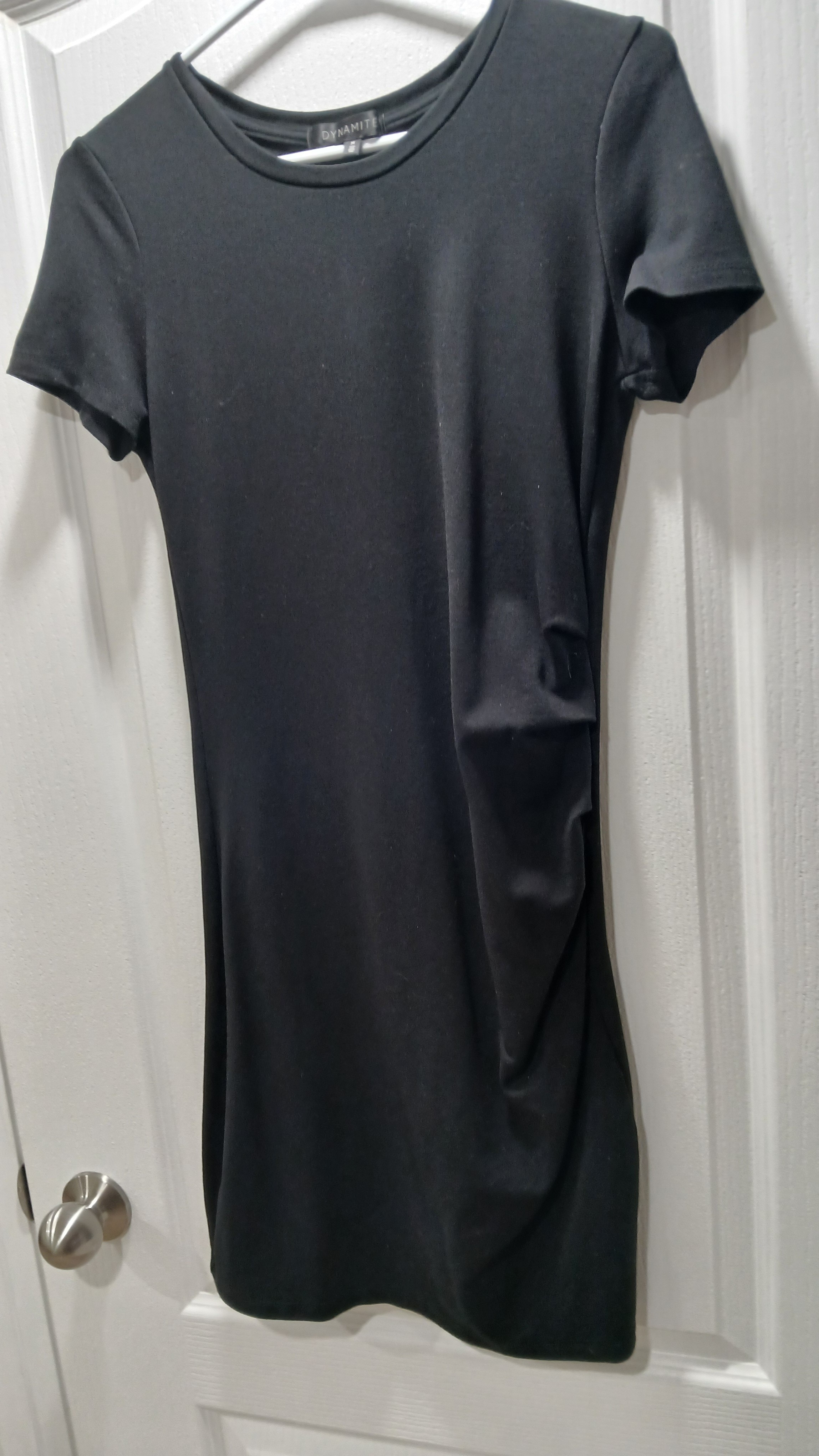 DYNAMITE Black T-Shirt Dress - Size M