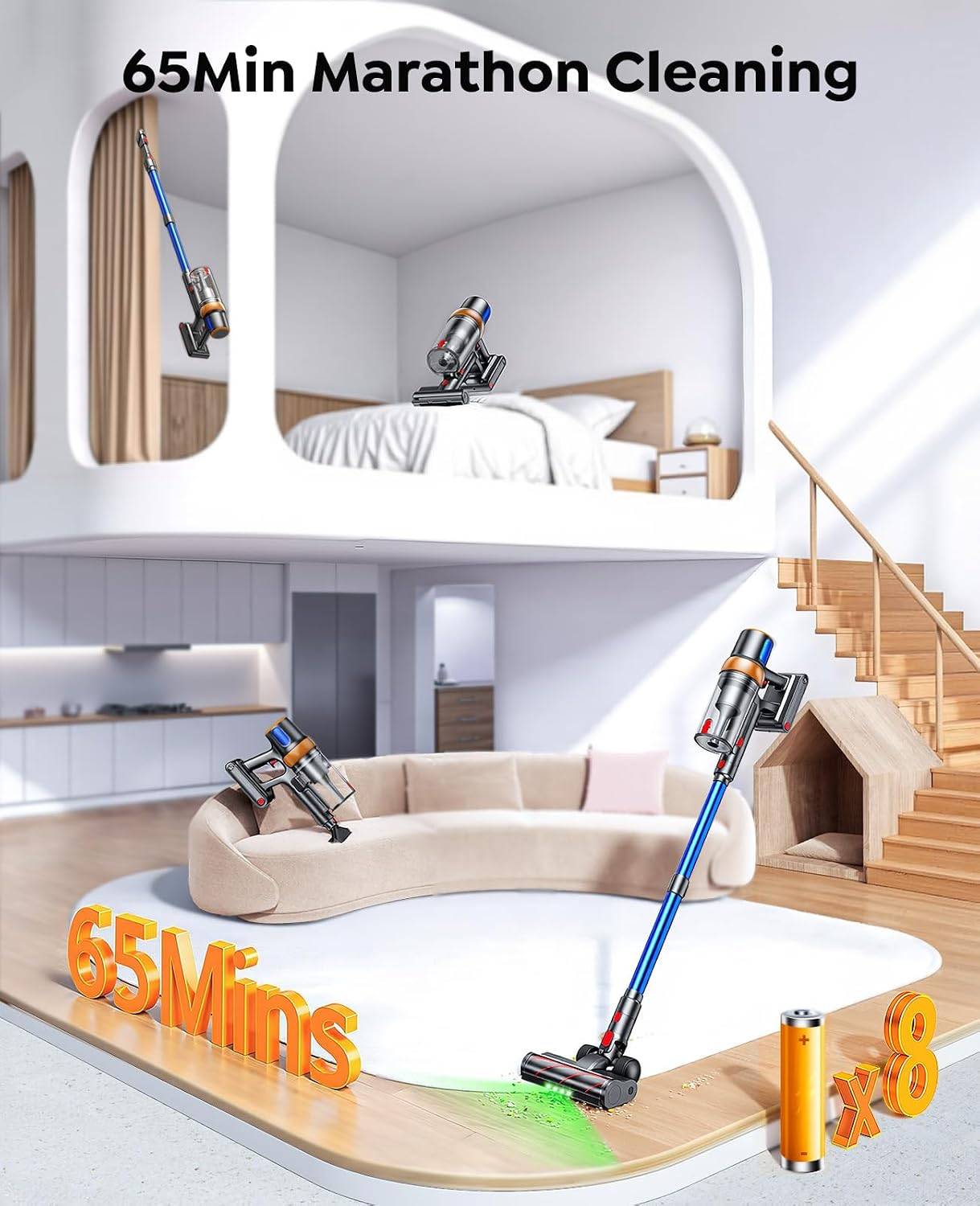 INTETURE Cordless Vacuum Cleaner - photo 3