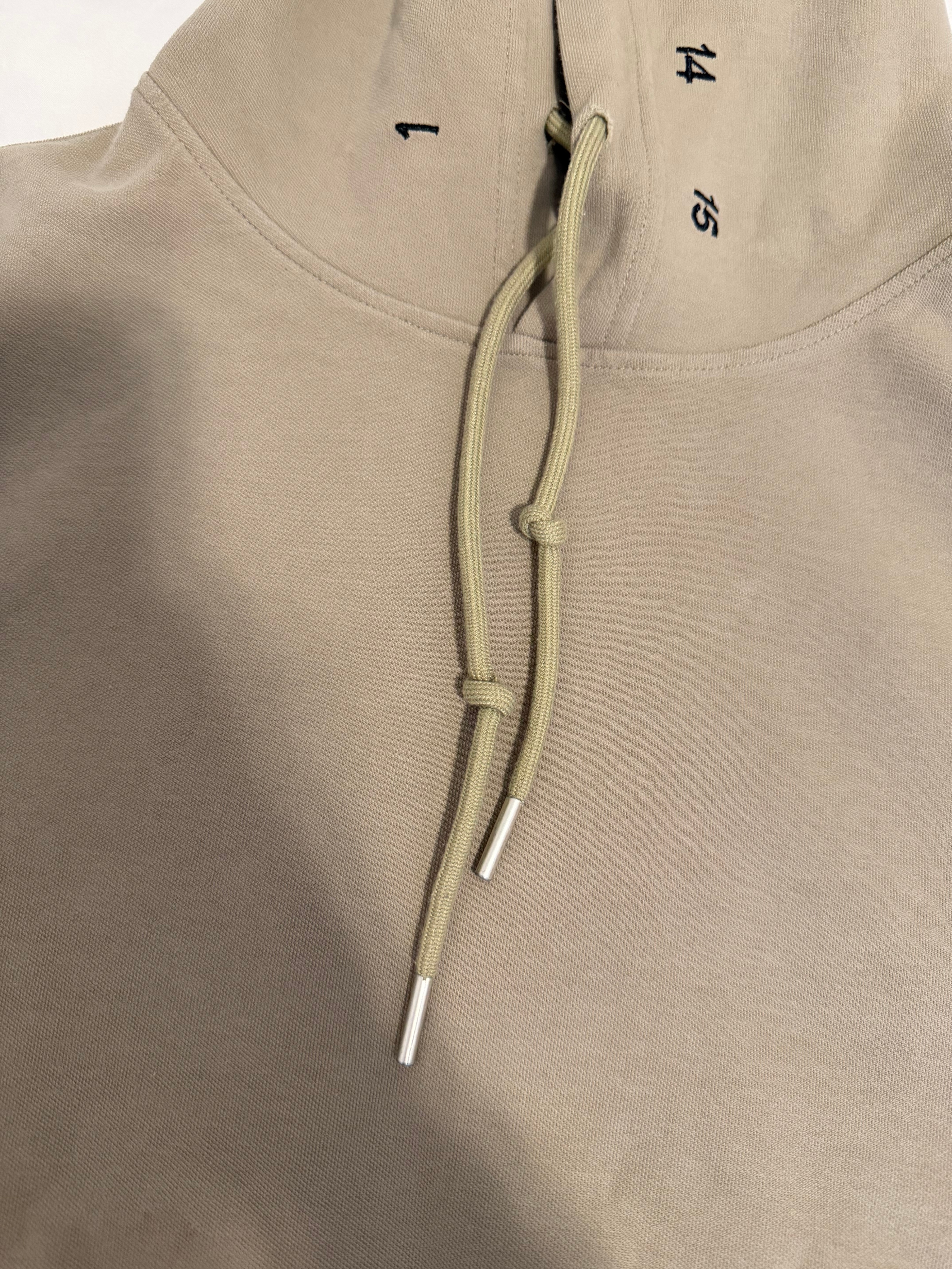Minimalist Taupe / Beige Pullover Hoodie - photo 5
