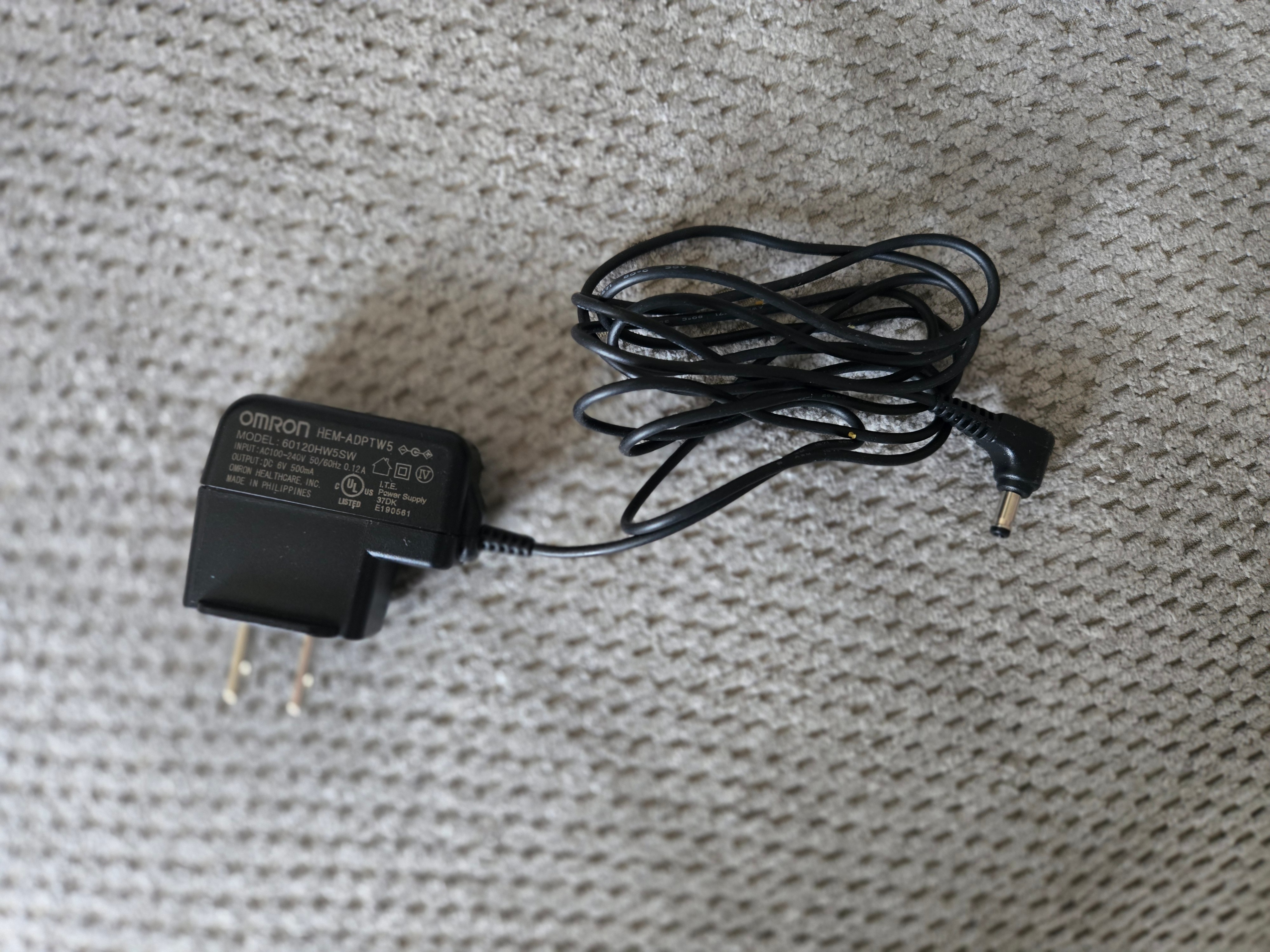 Omron HEM-ADPTW5 AC Adapter