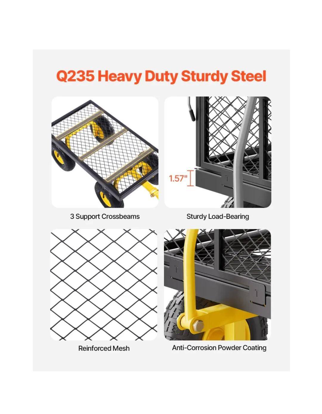 400 lb Steel Utility Cart - photo 2