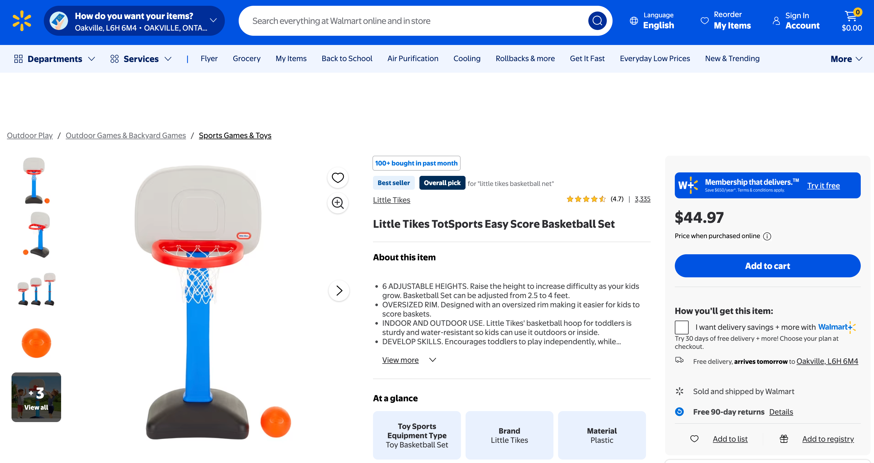 Little Tikes TotSports Easy Score Basketball Set - photo 4