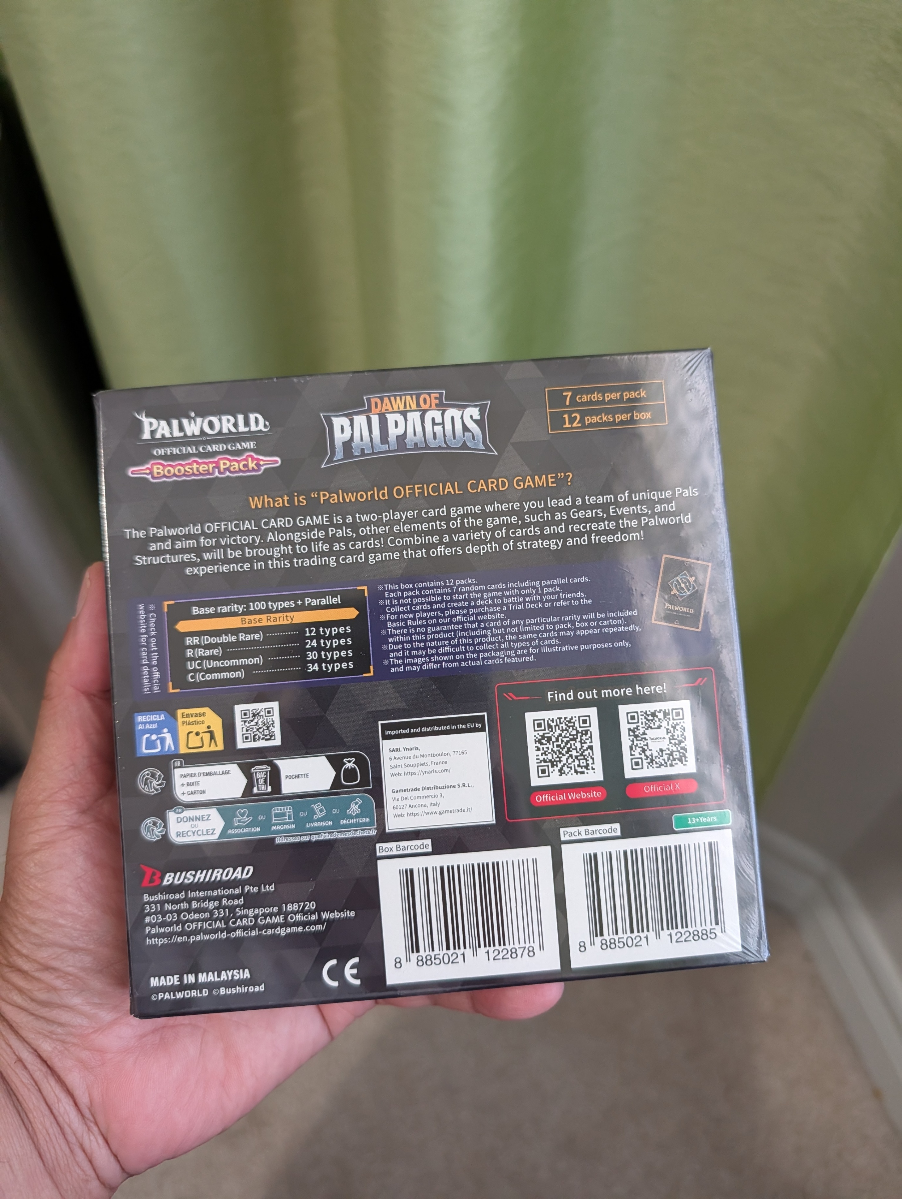 Palworld TCG Booster Box 1st Edition Error Print - photo 2