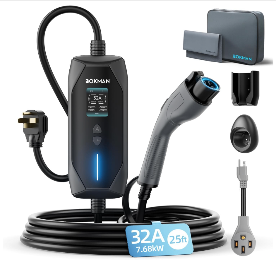 BRAND NEW Bokman Portable Level 1 & Level 2 EV Charger