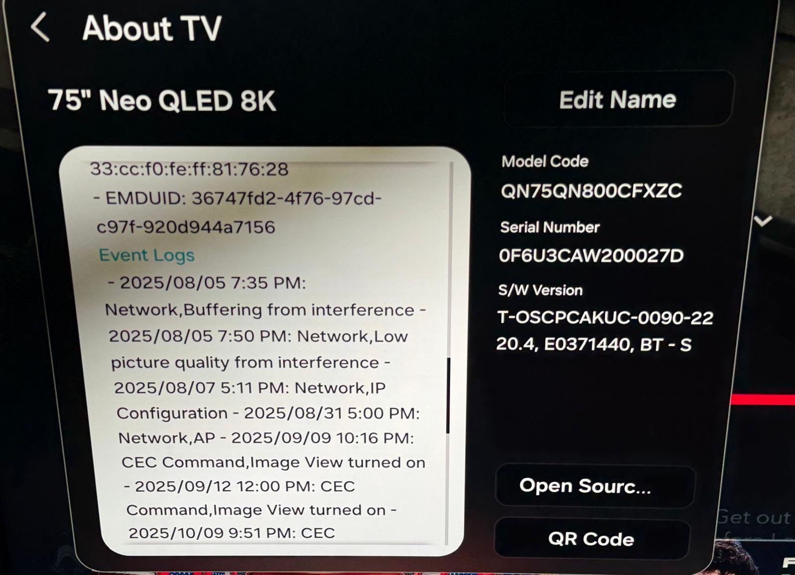 Samsung 75” Neo QLED 8K QN800C Smart TV - photo 4