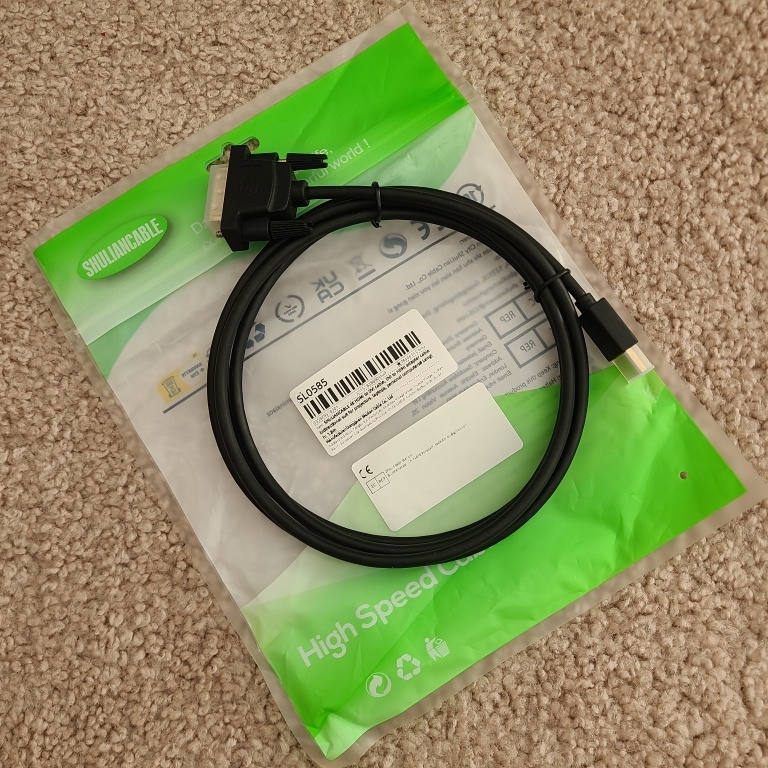 SHULIANCABLE 4K HDMI to DVI-D Cable, 1.8m/6 ft long