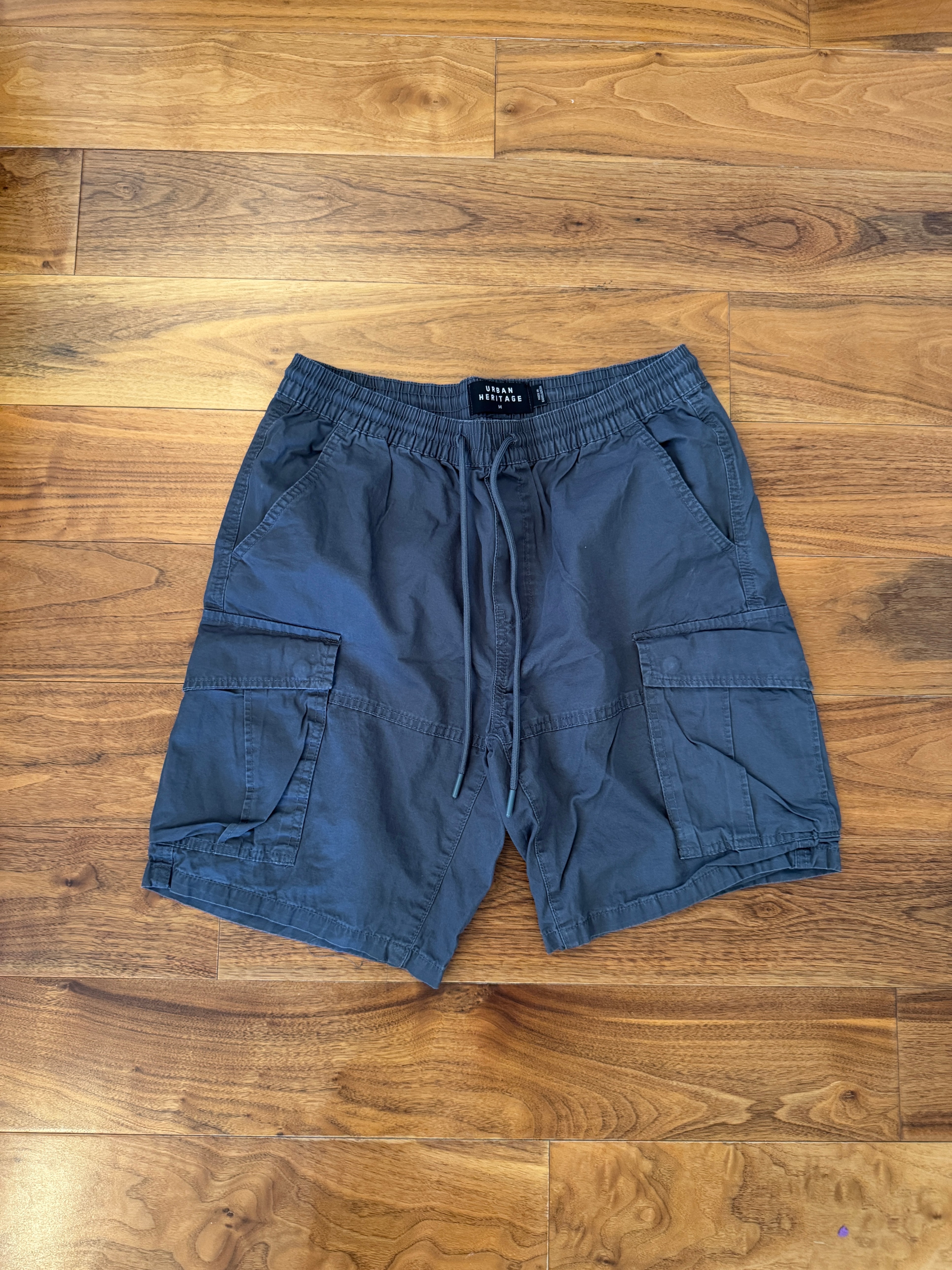 Bluish Grey Cargo Shorts