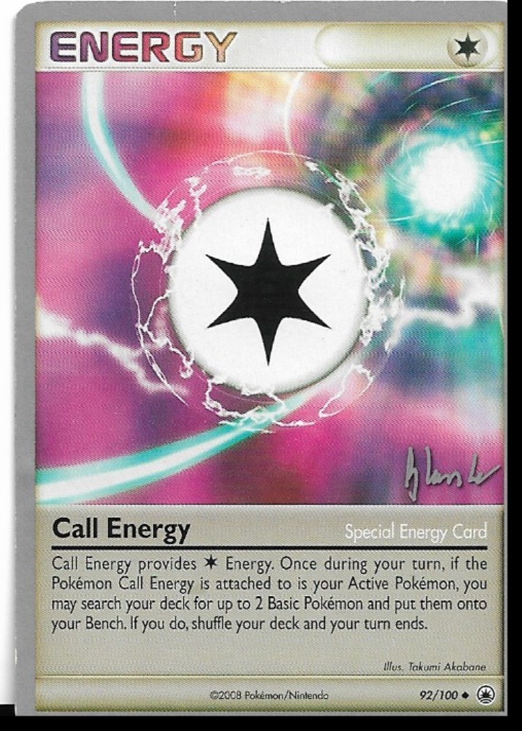 Pokemon Call Energy 92/100 World Championships 2008 Deck HP