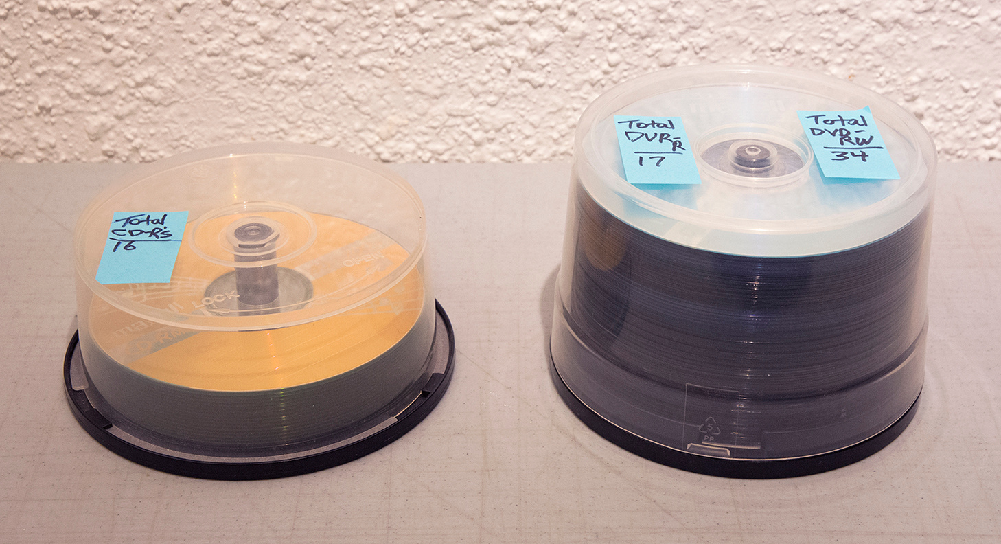 Blank CD-R / DVD-R / DVD-RW Discs in Spindle Cases (New)