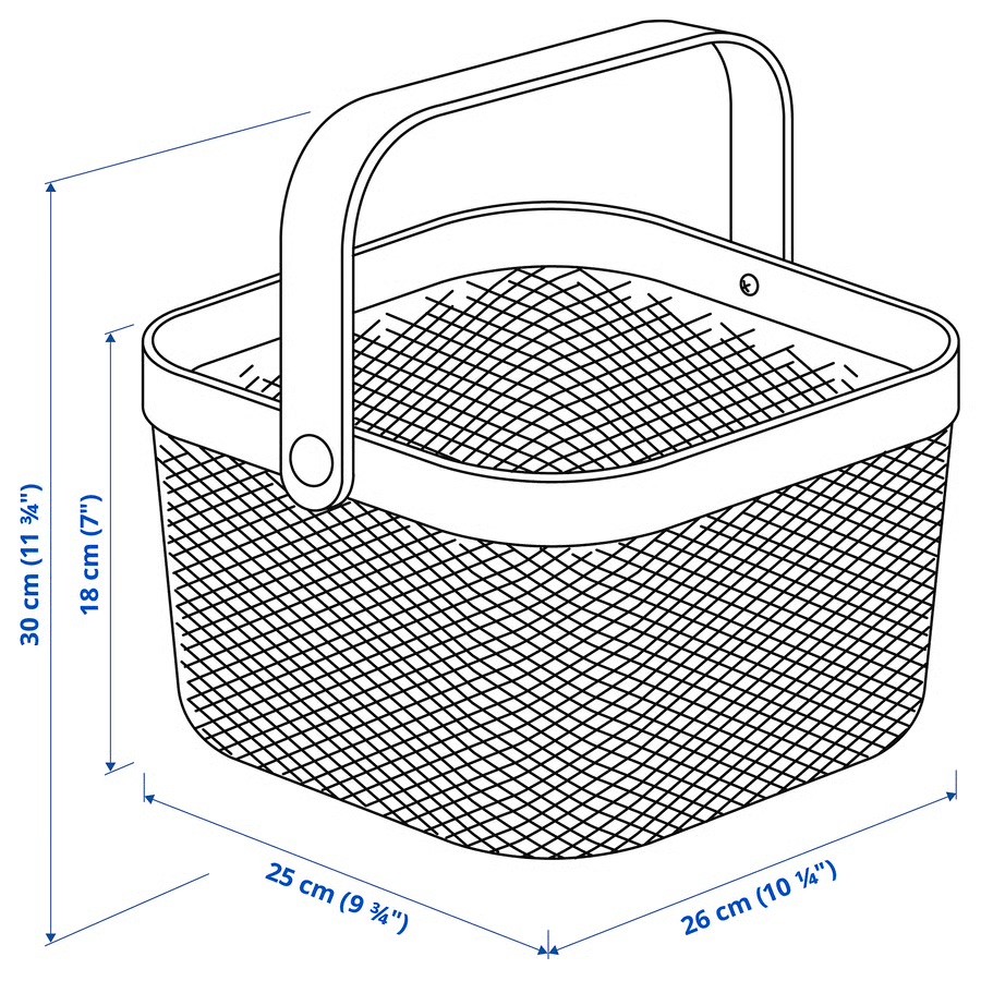 IKEA RISATORP Wire Basket – White - photo 3