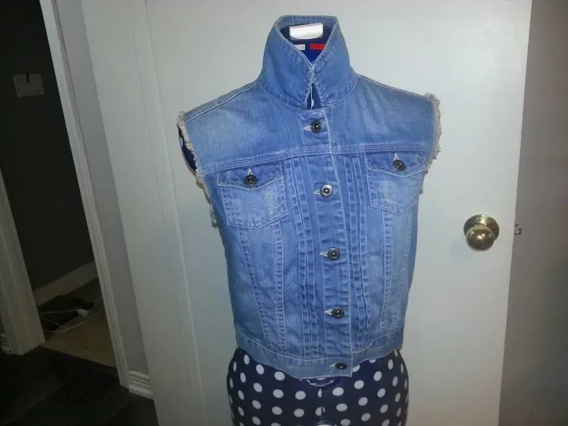 Denim For Life Vest In Size Small