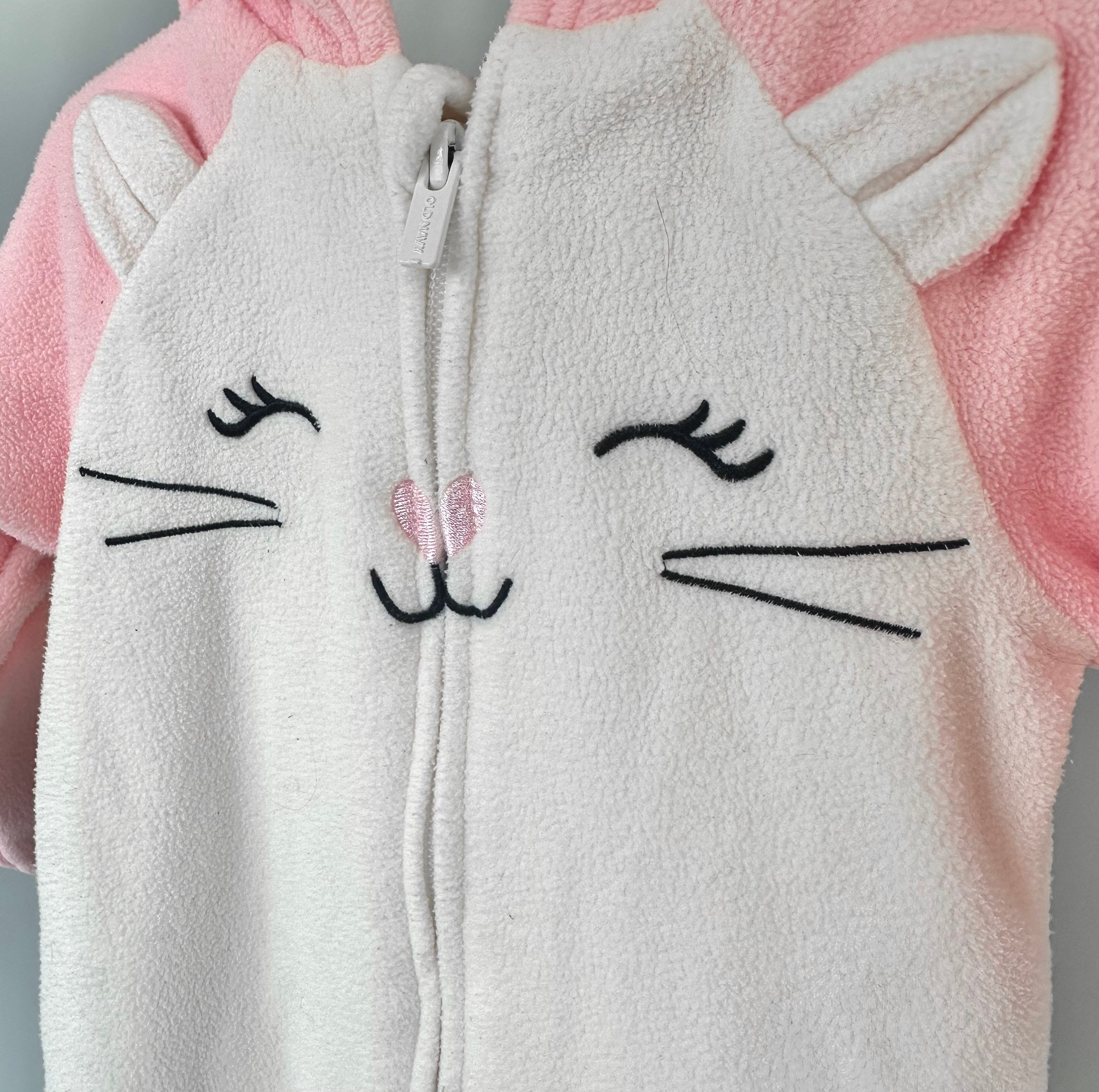 Baby Girl Winter Fleece Sleeper - Old Navy - 3-6 Months - photo 3