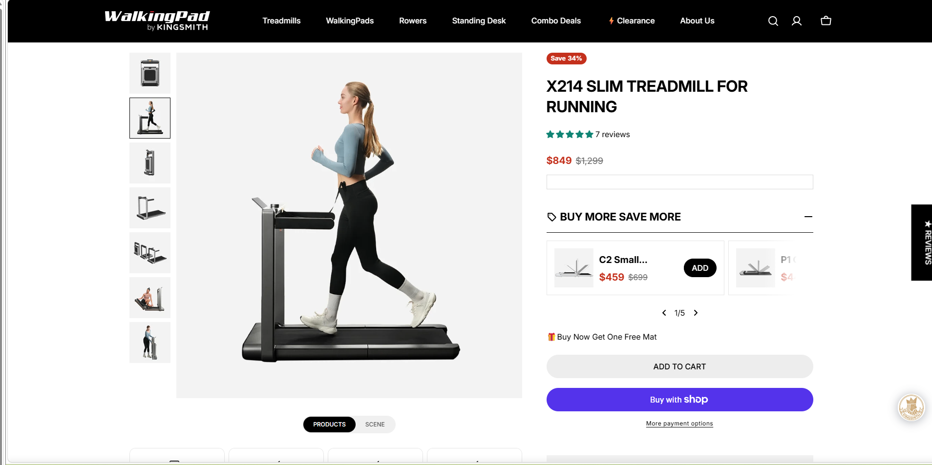 KingSmith WalkingPad X214 Foldable Treadmill - Brand New - photo 4