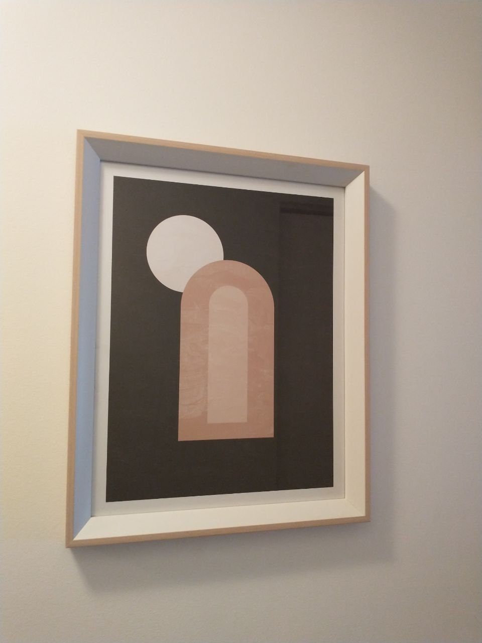 Two framed geometric art prints - photo 3