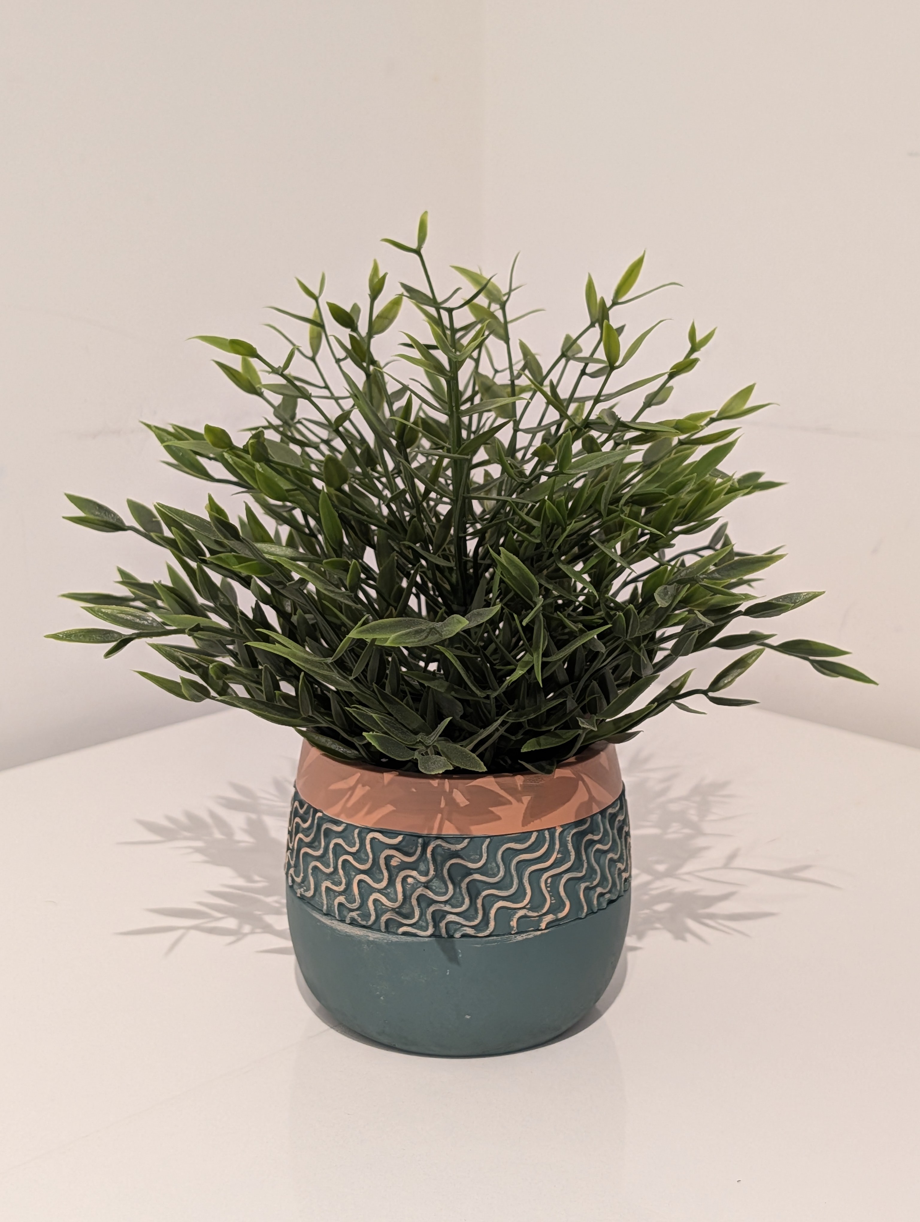 Macramé Leaf Wall Hanging + 3 Faux Plants + Macramé TP Holder - photo 4