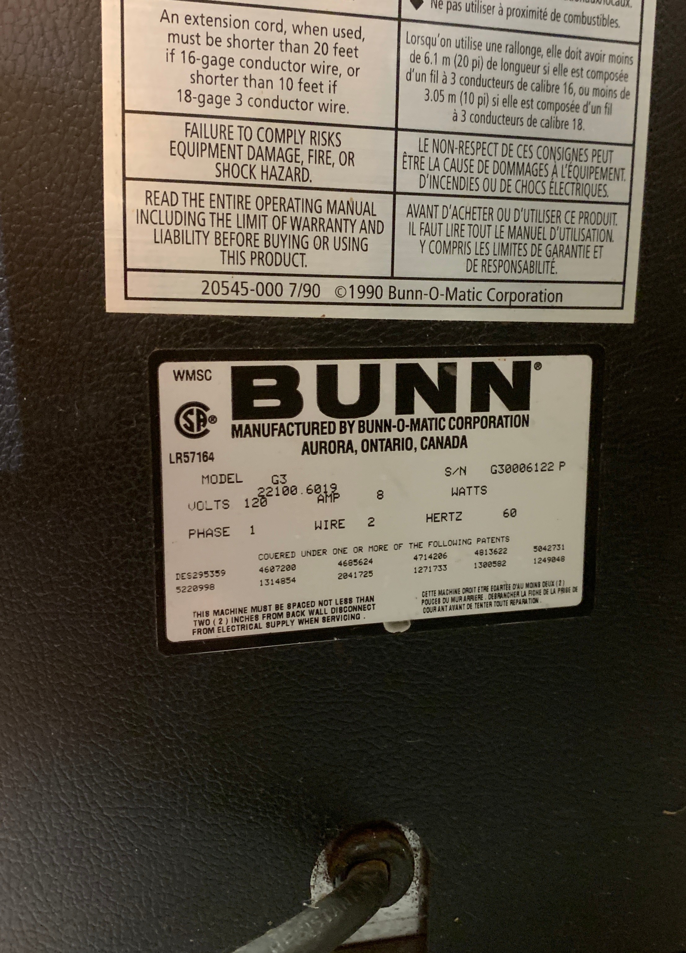 BUNN G Series Pro Commercial Bulk Coffee Bean Grinder - photo 3