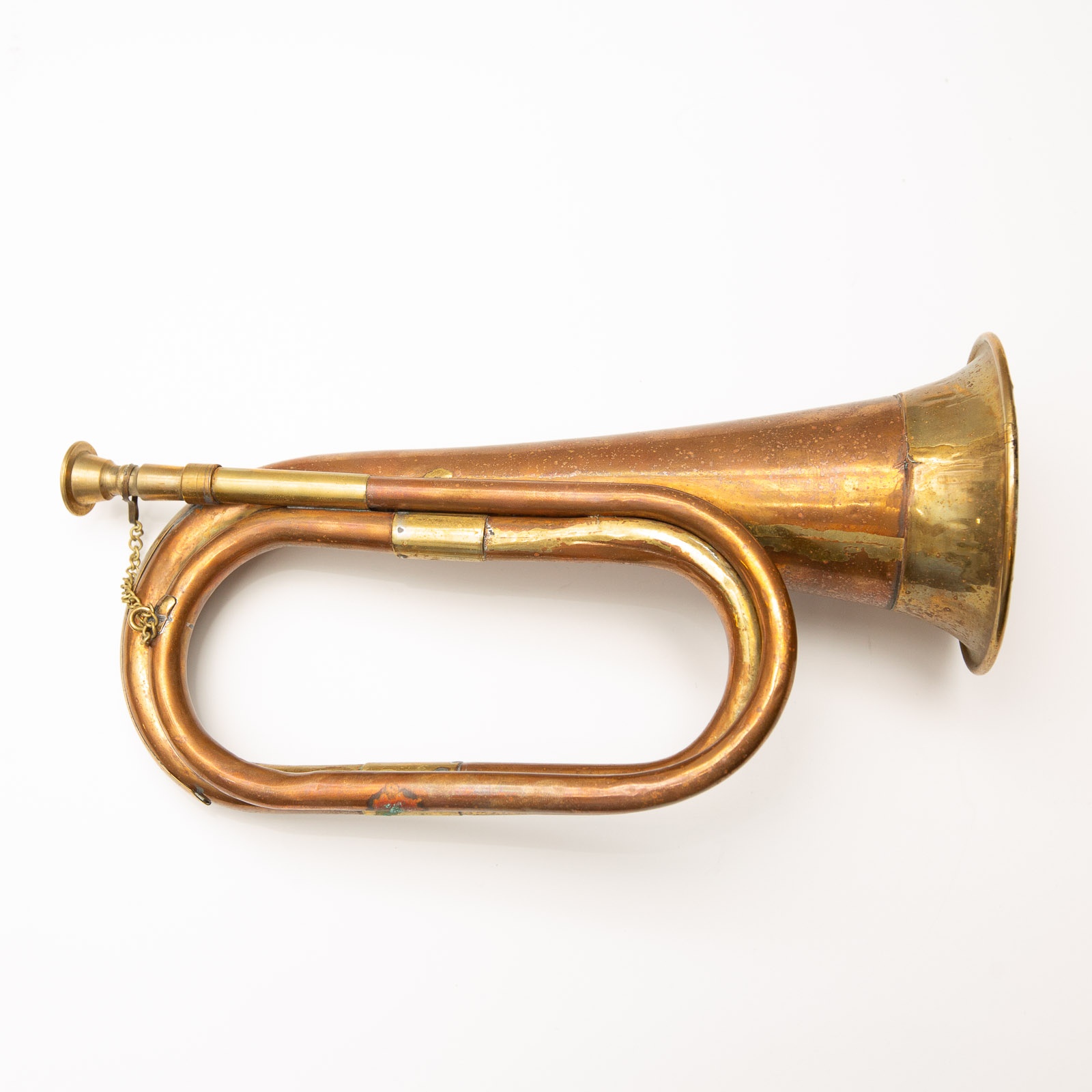 Vintage Copper & Brass Bugle / Decorative Horn - photo 2