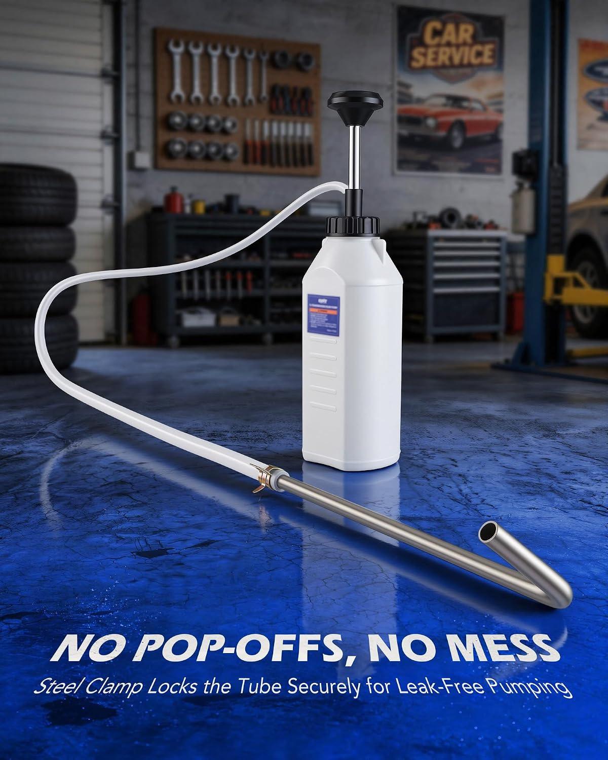 Fluid Transfer Pump, 1L Hand Fuel & Oil Dispenser Tool - photo 4