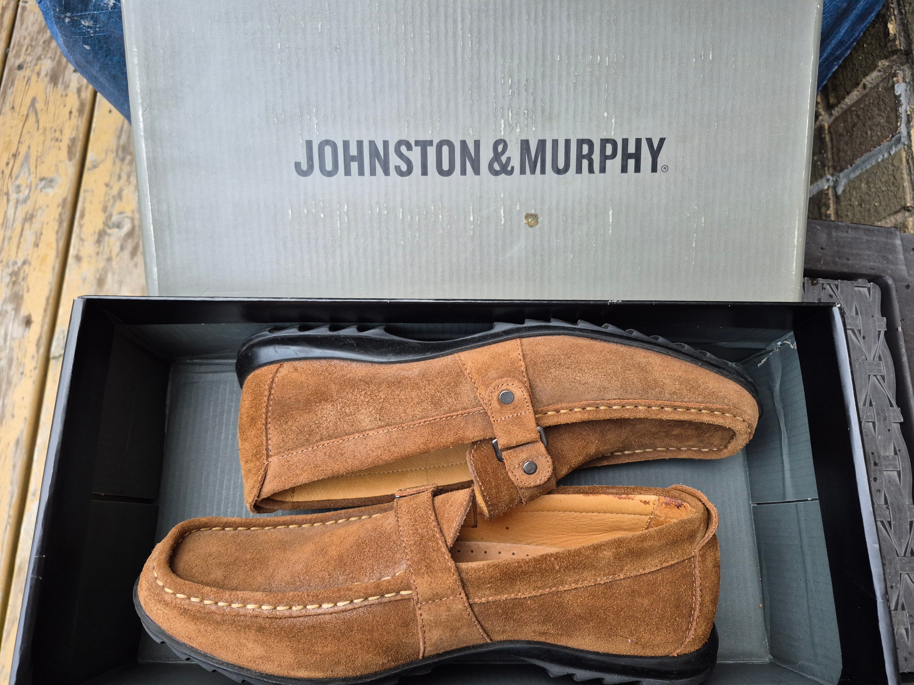 Johnston & Murphy Suede Loafer Men 8 US New
